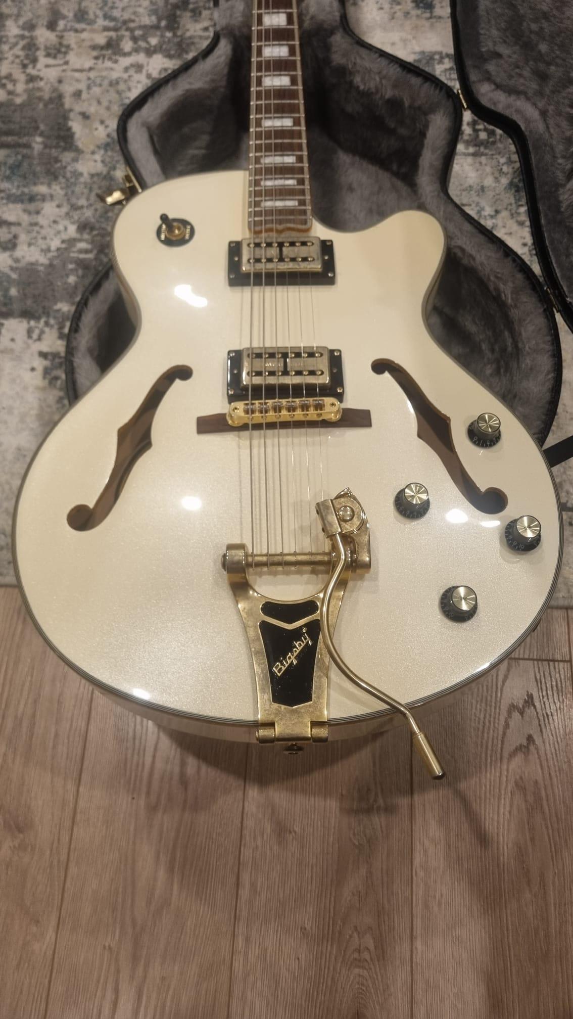 Epiphone Emperor Swingster Royale (2015) Pearl white - photo 2