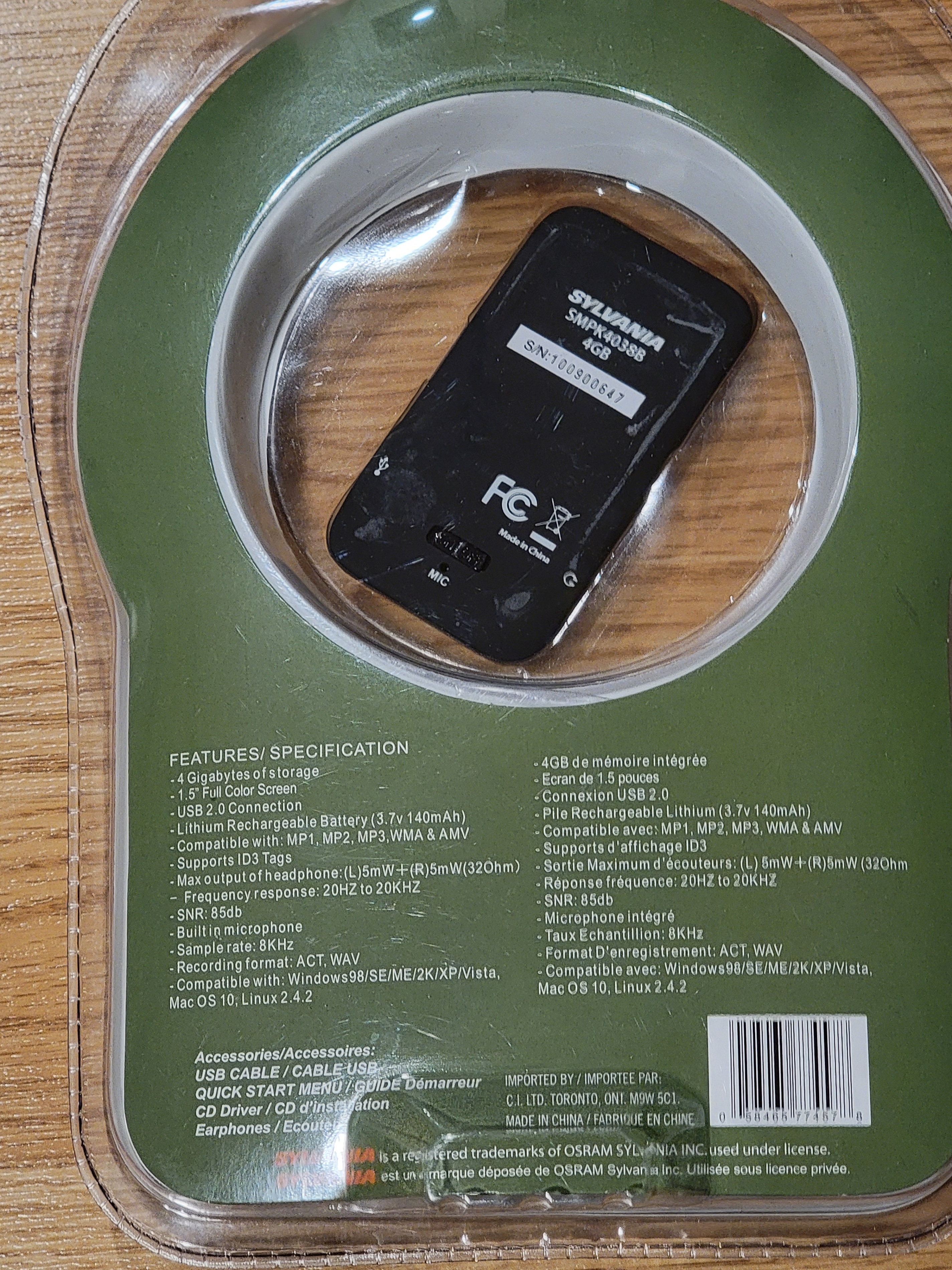 SYLVANIA Video MP3 Player – 4GB 🏆 - photo 2