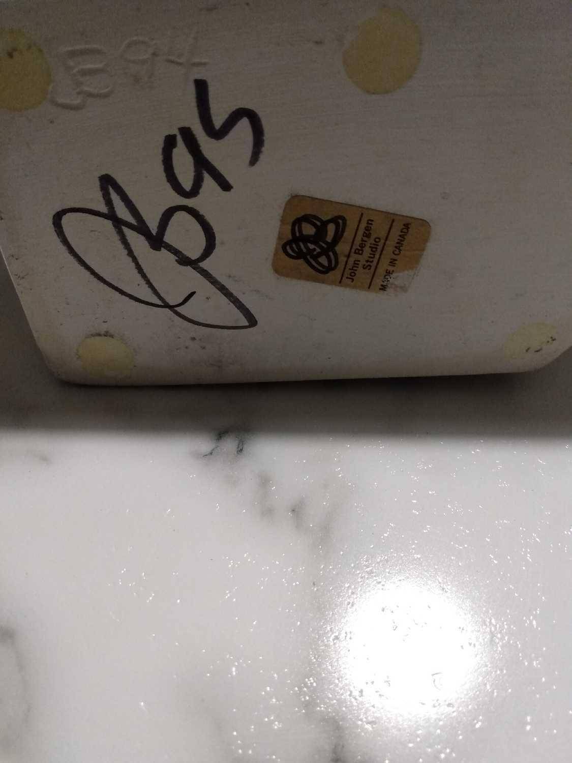 John Bergen Studio Vase - Authentic Etched & Labeled - photo 3