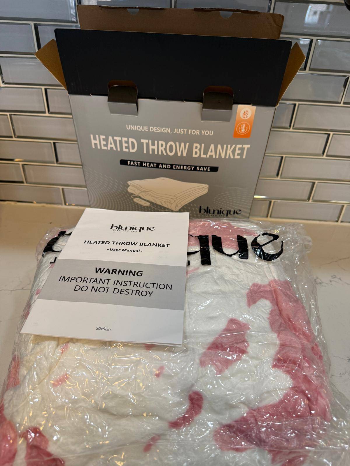 Blunique heated throw blanket - photo 2