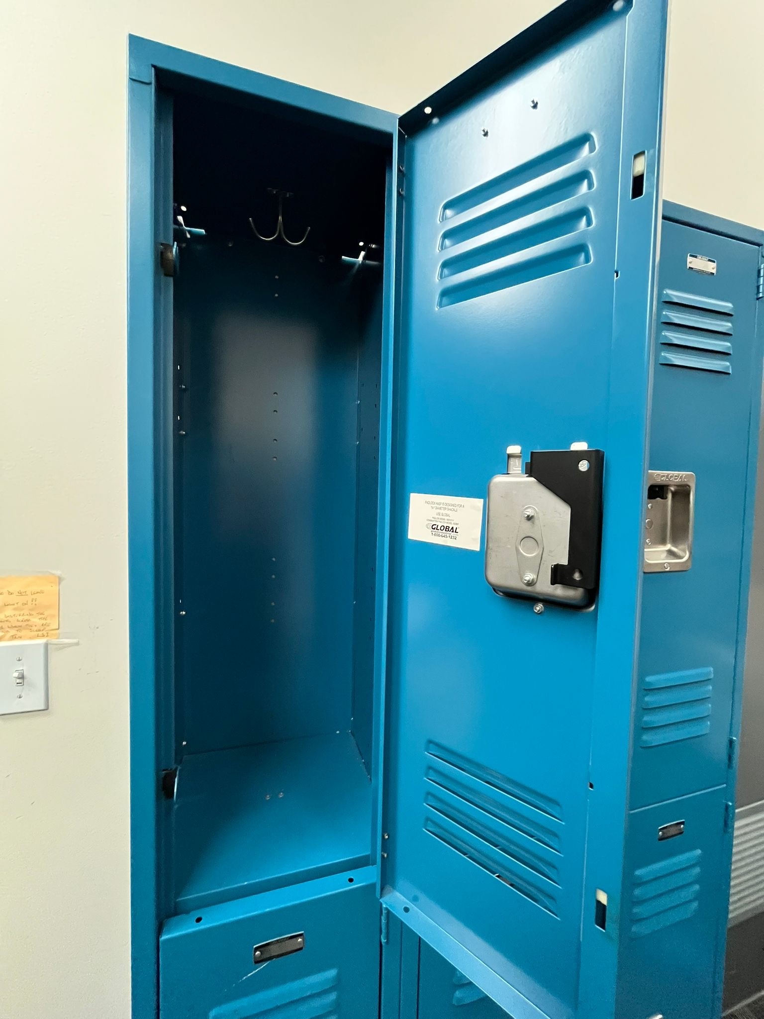 Blue Metal Lockers - Set of 6