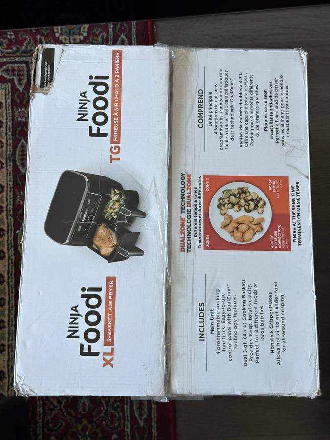 Ninja Foodi 4-in-1 Dual Zone Air Fryer - 9.46kg/10Qt - Black - photo 5