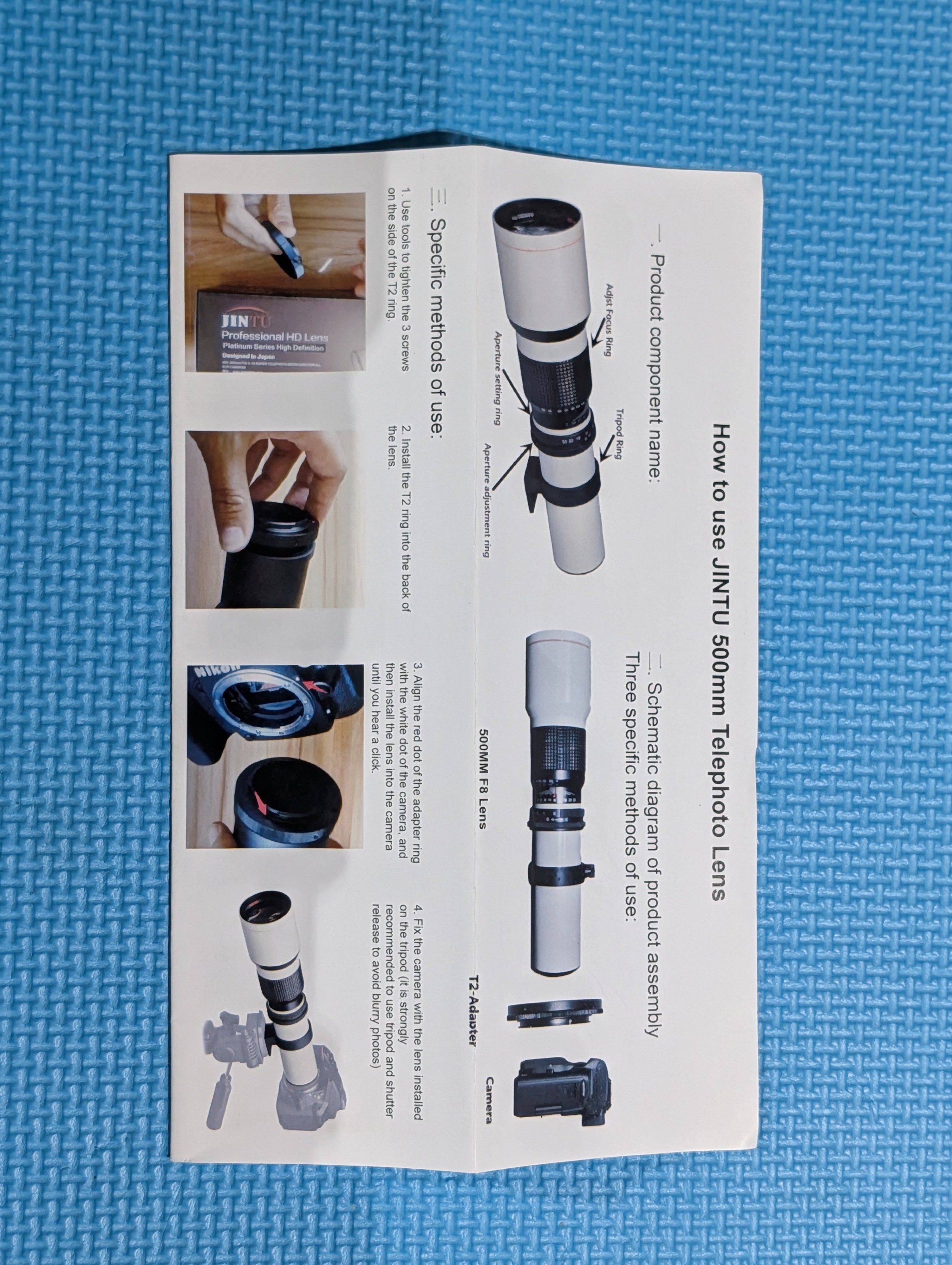 JINTU 500mm Telephoto Lens - photo 2
