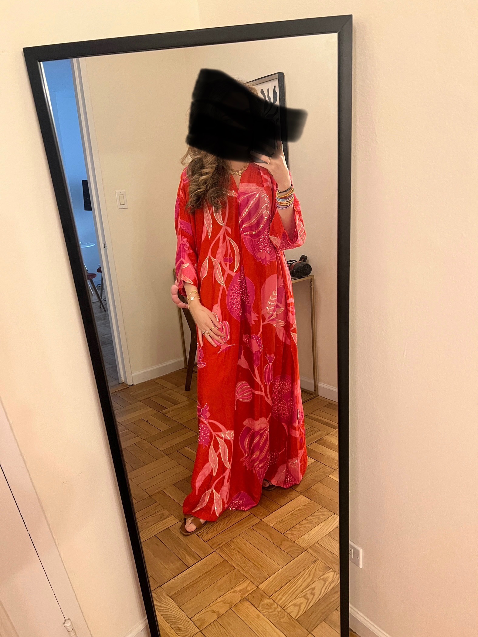 Gorgeous hand embroidered abaya/caftan