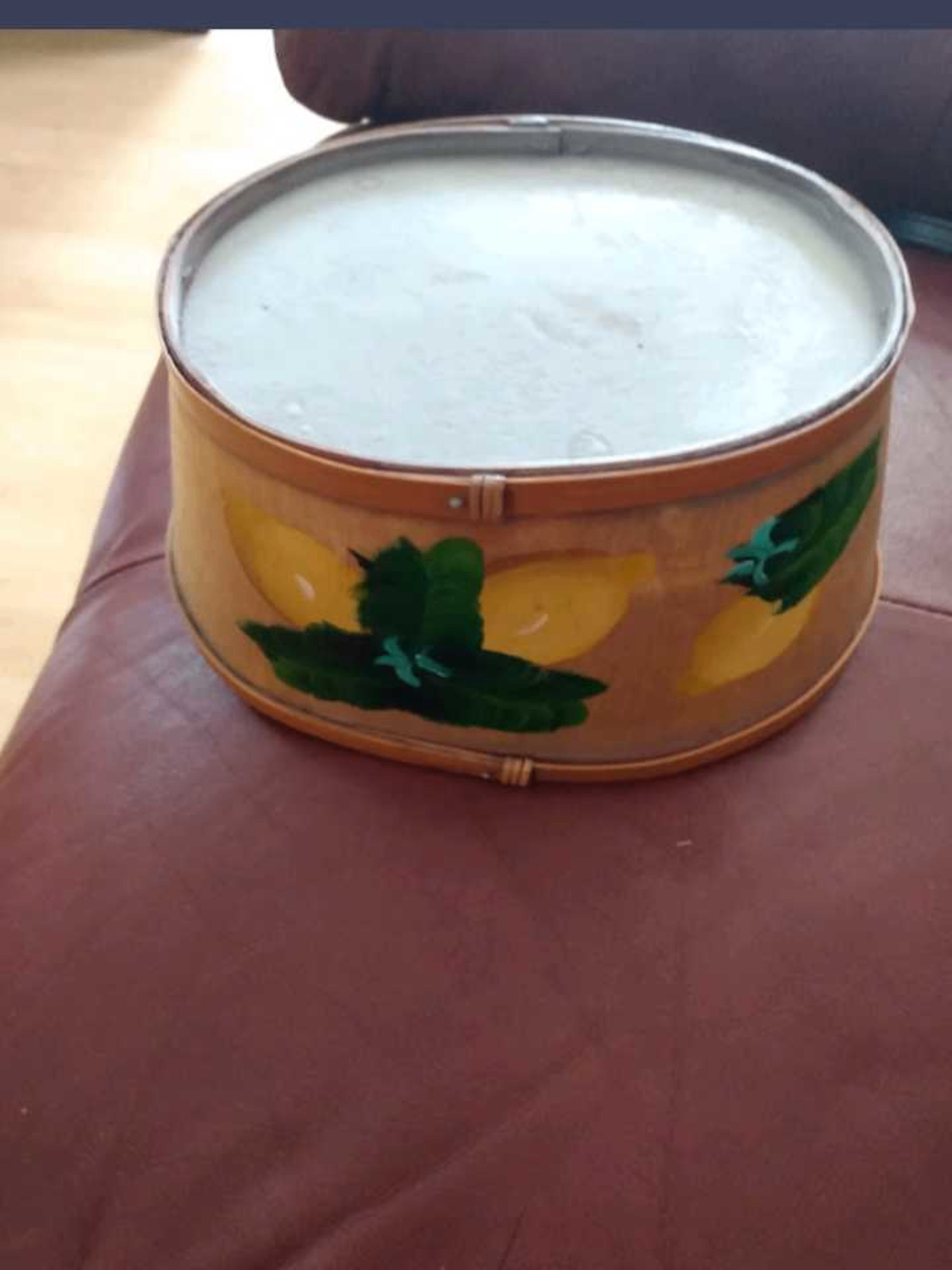 Decorative Hand-Painted Lemon Basket - photo 3