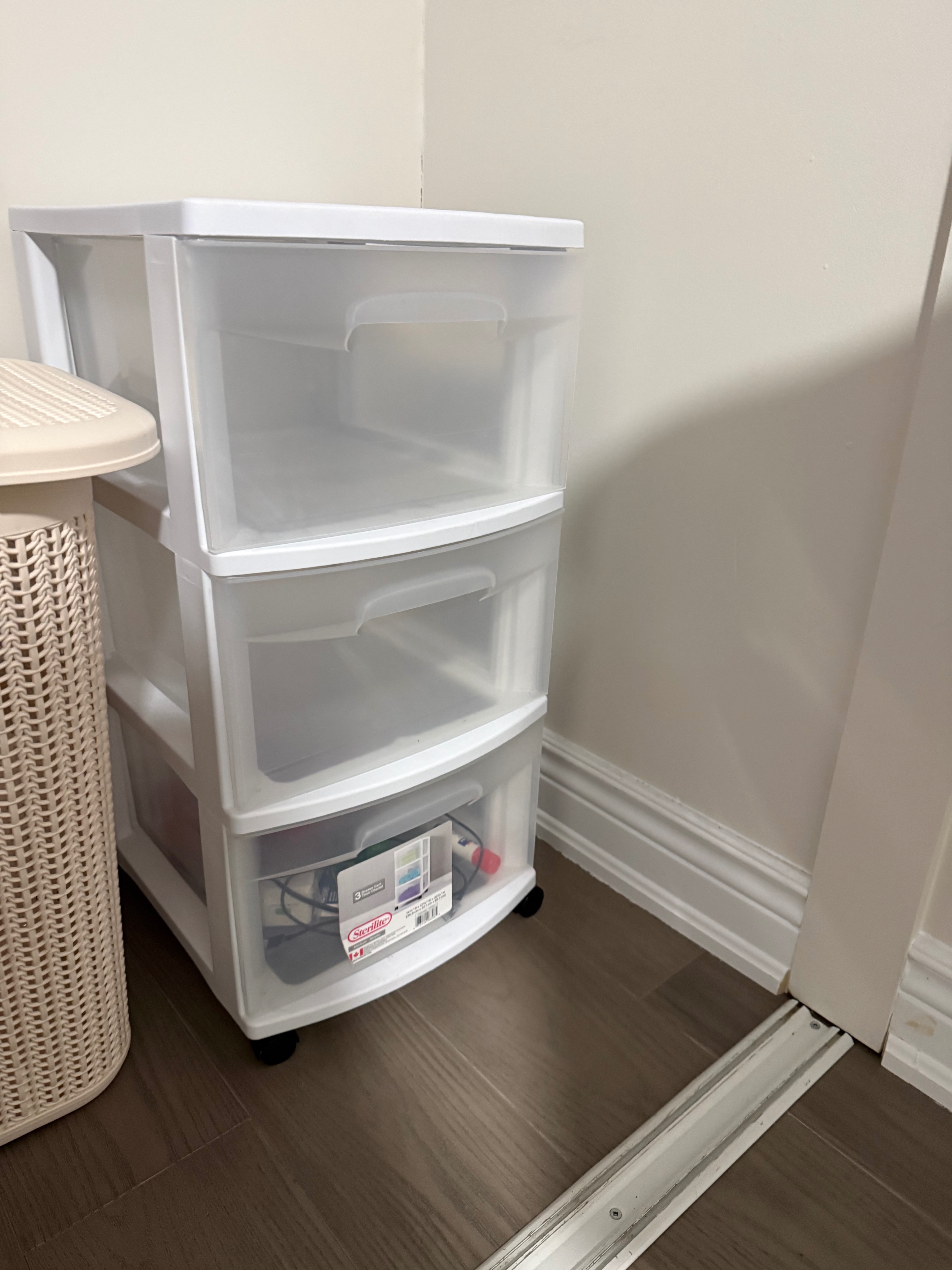 Sterilite 3-Drawer Wide Cart - White - photo 2