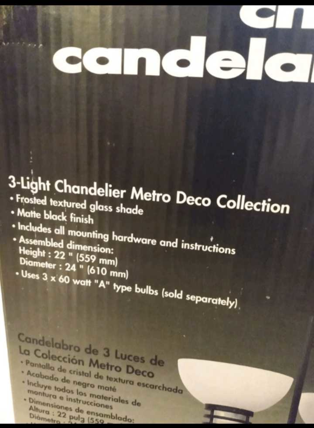 Catalina 3-Light Chandelier - New in Box - photo 2
