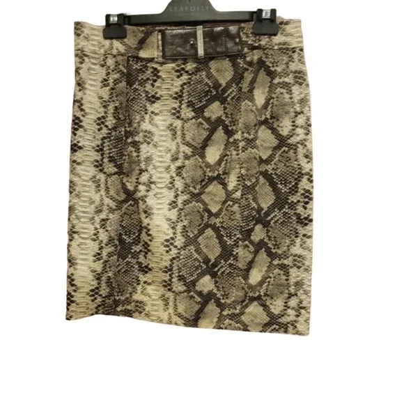 Michael Kors Snakeskin Print Skirt - Size 4 - photo 2