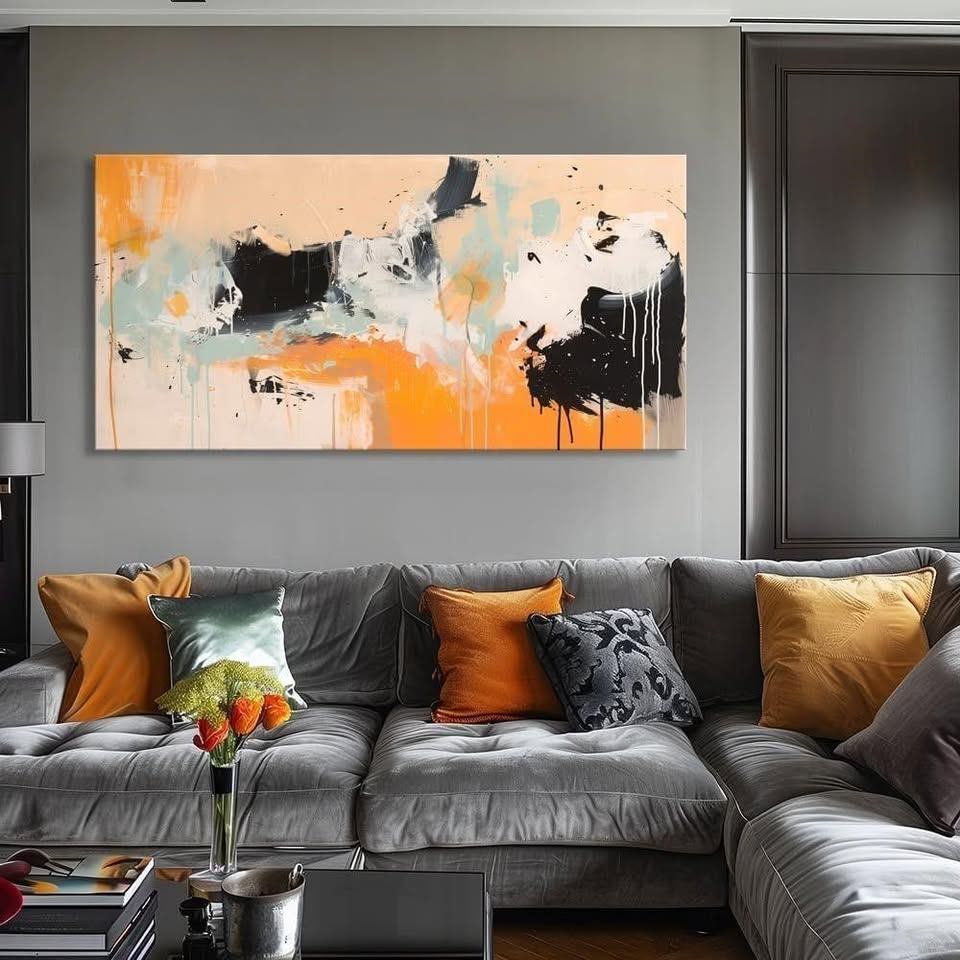 Abstract Canvas Wall Art 50 x 100 cms - photo 3