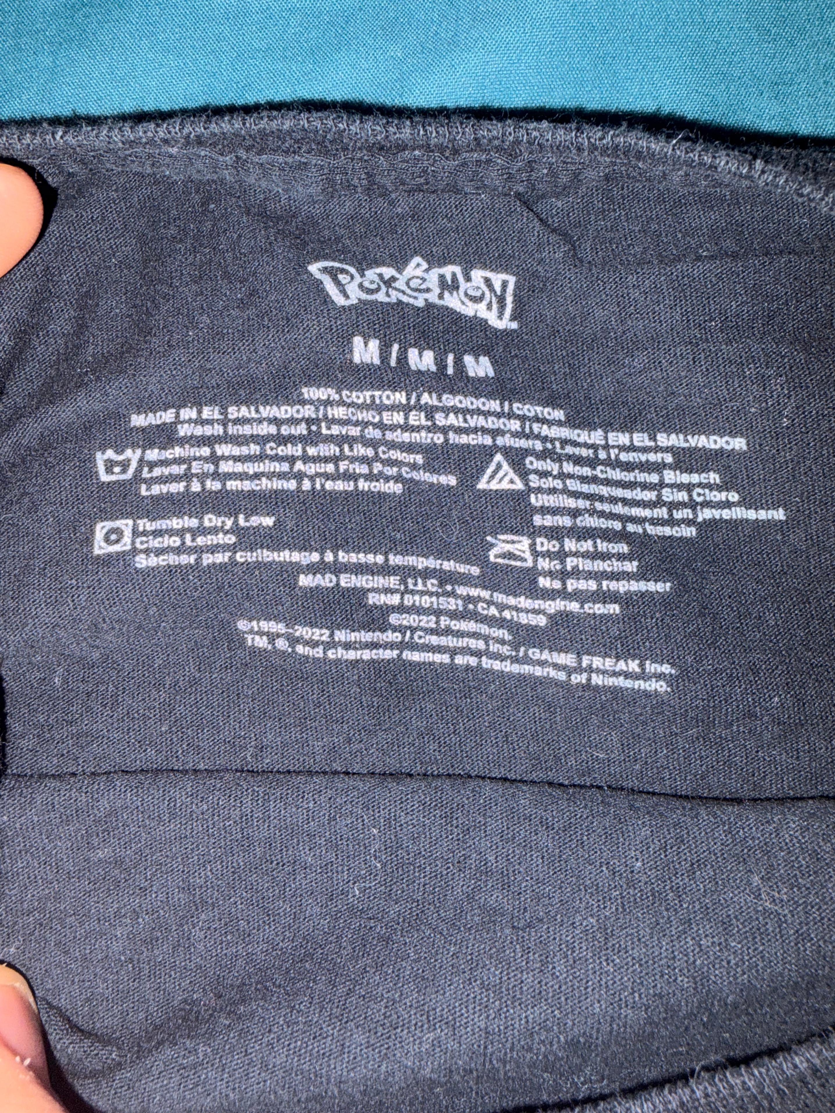 Pokémon Eevee Evolutions Black T-Shirt - Size M - photo 2