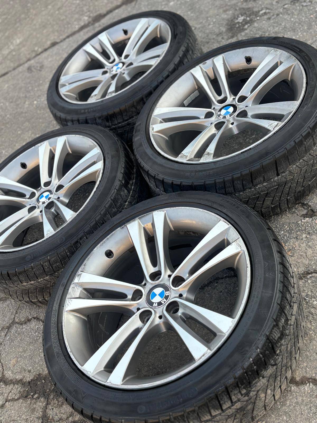 OEM 18"BMW(5x120)+225/45/R18 Conti snows–4/3 Series/X1/Countryma