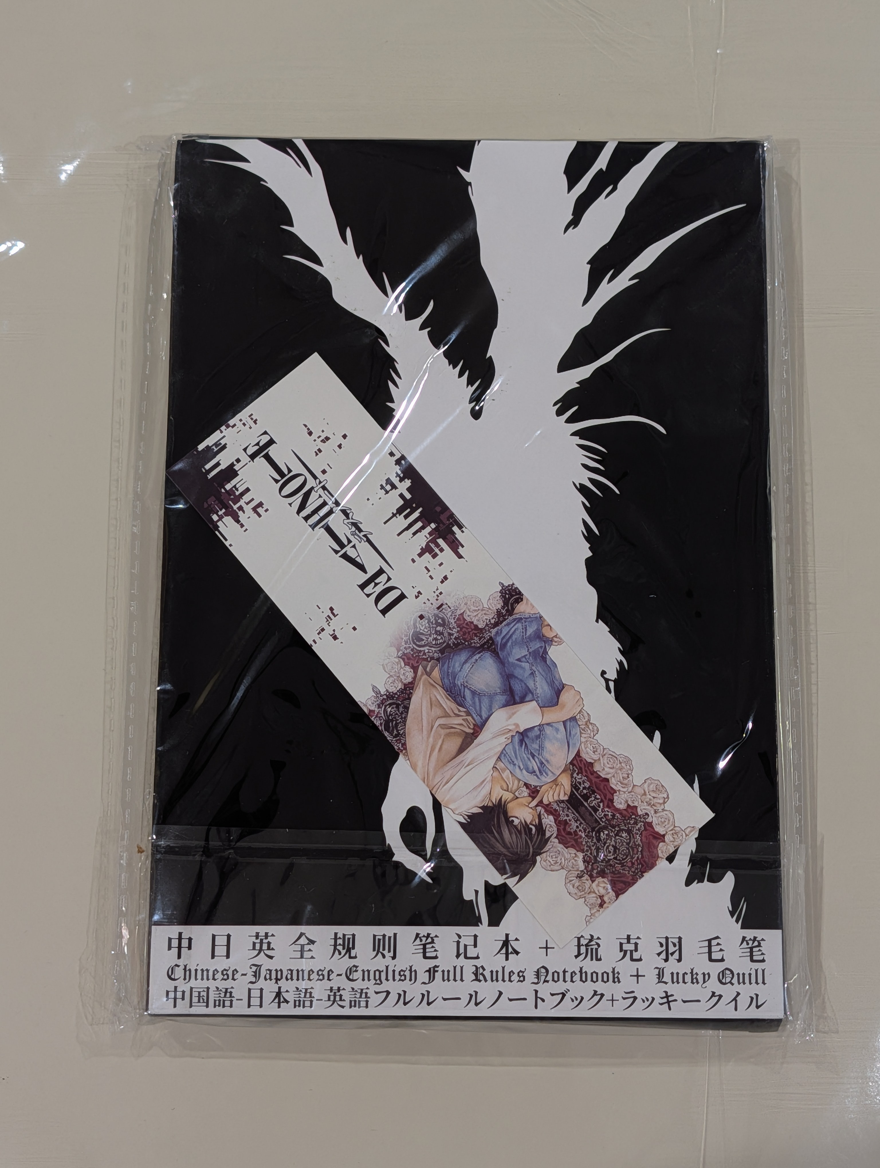 4 PCS Set Death Note Anime Cosplay Notebook & Accessories 🧡 - photo 3