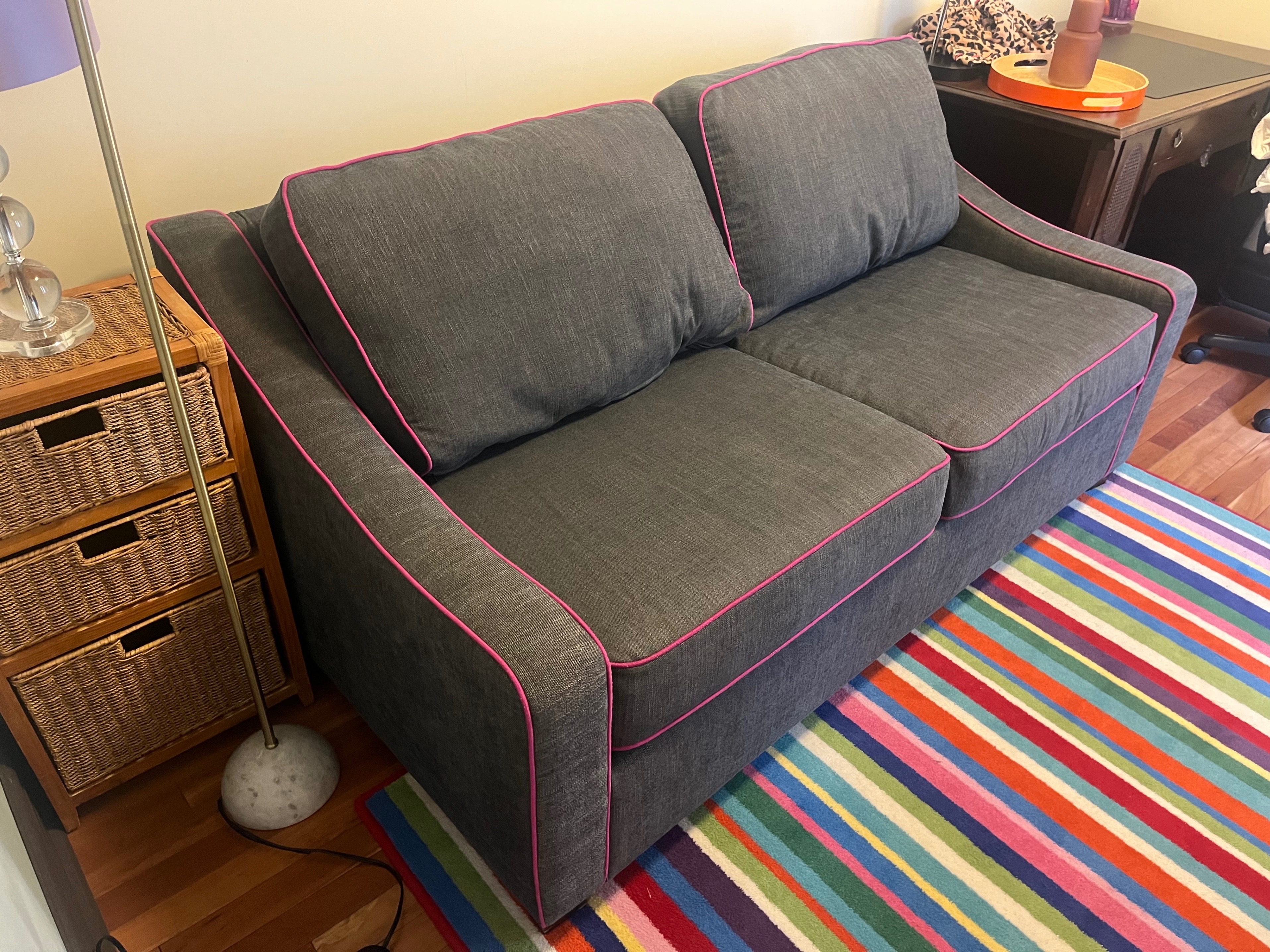 Replaced with different sized sofa