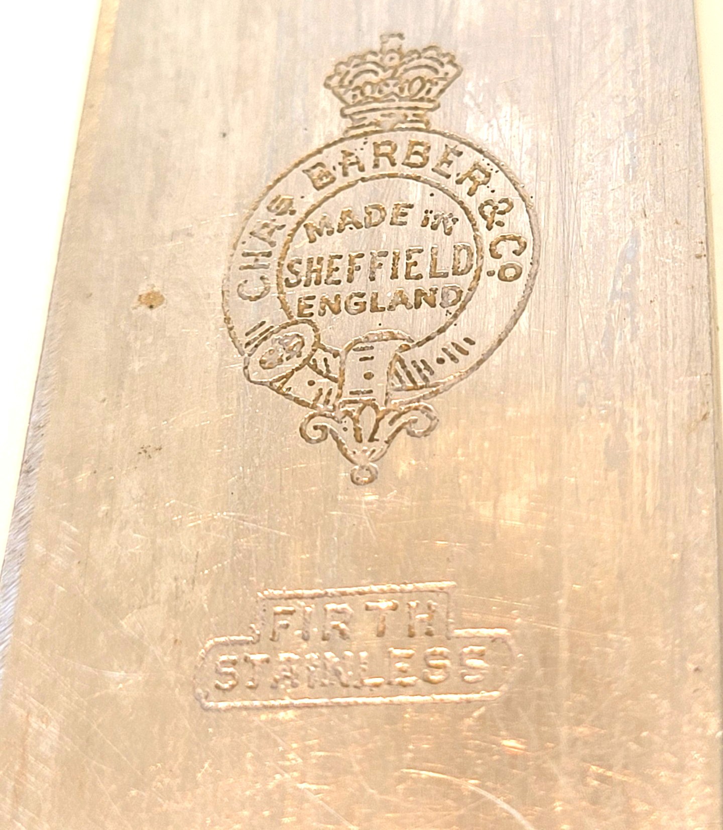 Antique Sheffield Carving Knife: 1920s Stag Handle Antler - photo 4