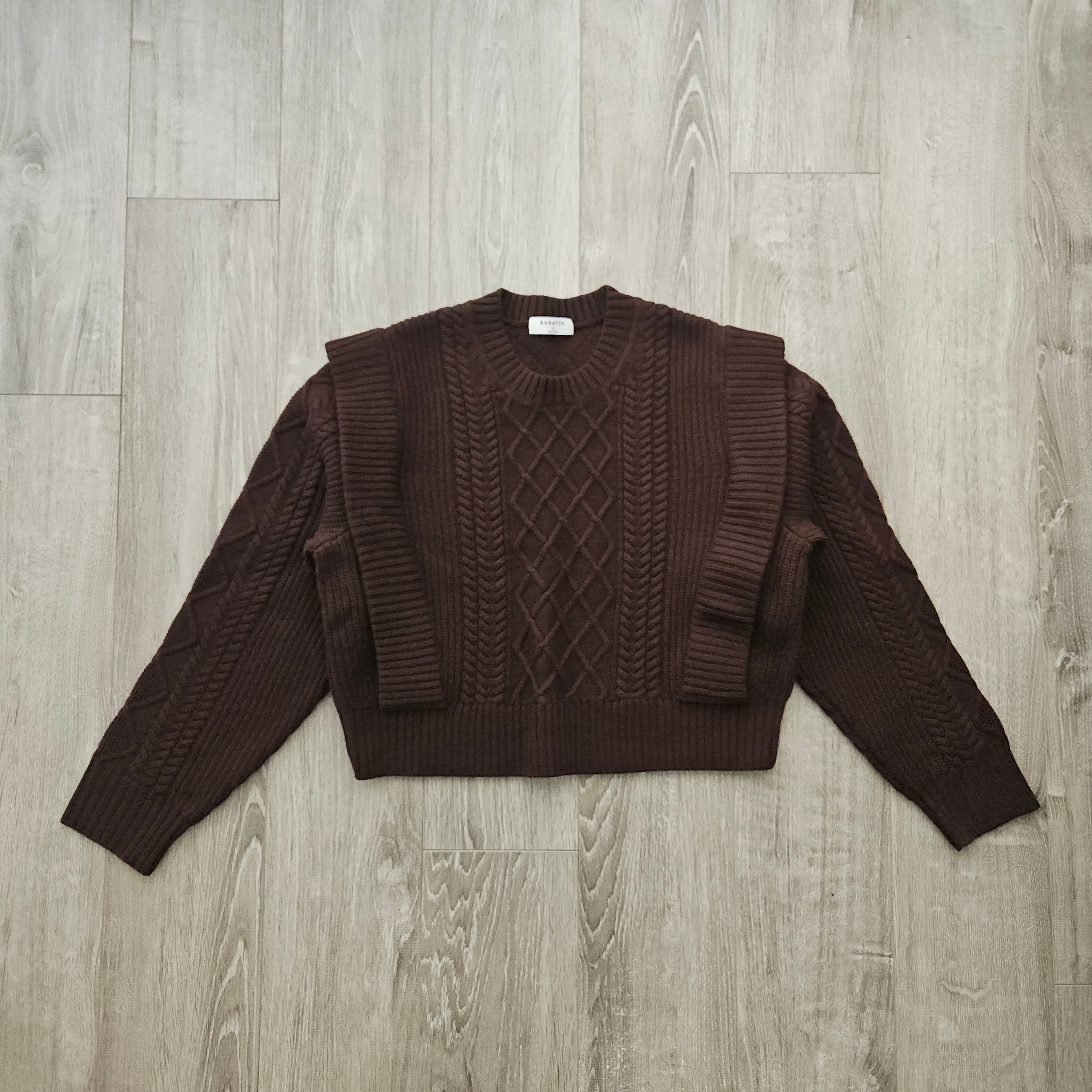 (New) Babaton - Chocolate brown merino wool sweater