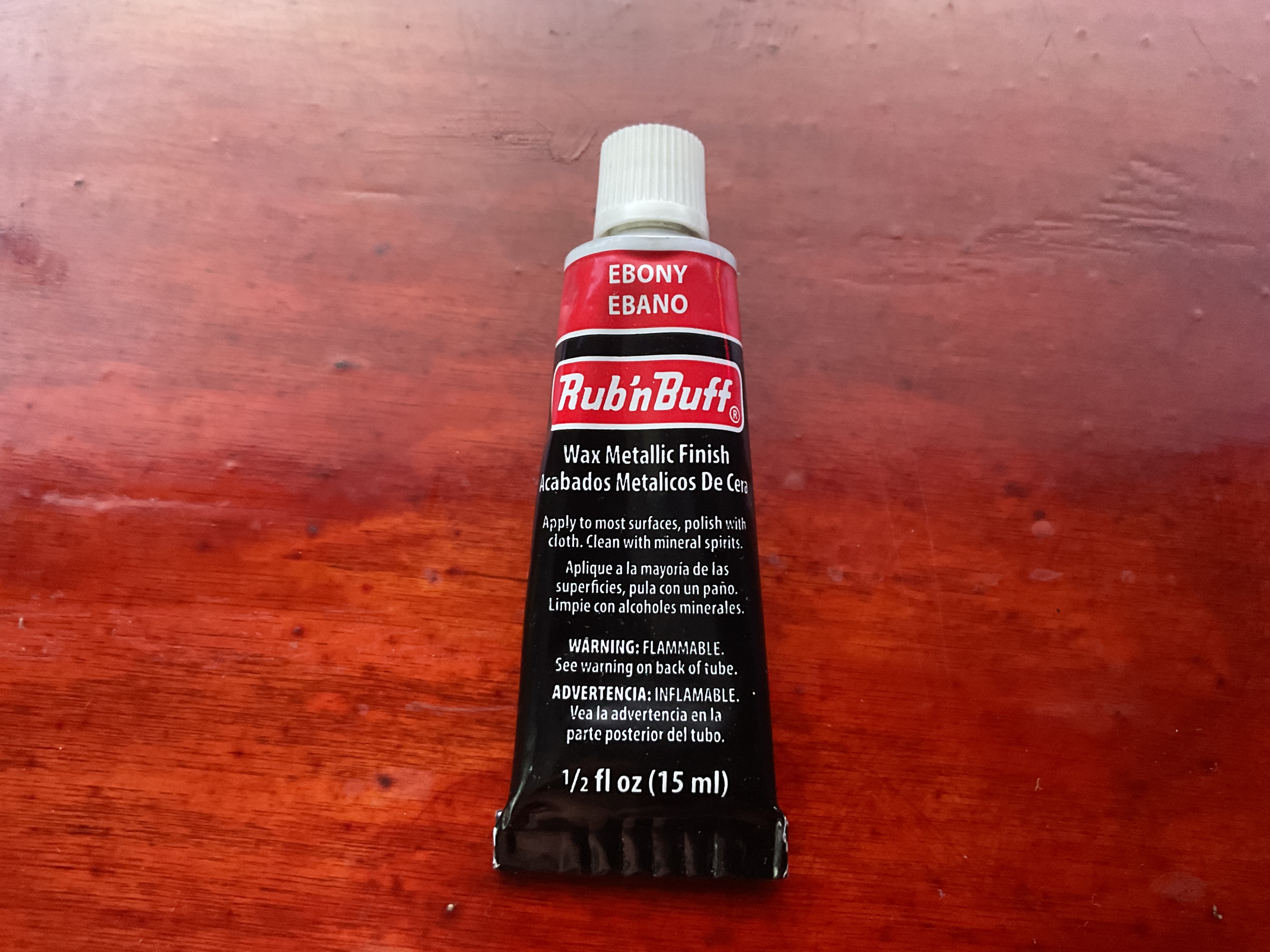 Rub'nBuff Ebony Wax Metallic Finish