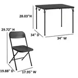 Folding Table & 3 Chairs with Cushions– Moving Out Sale! - photo 4