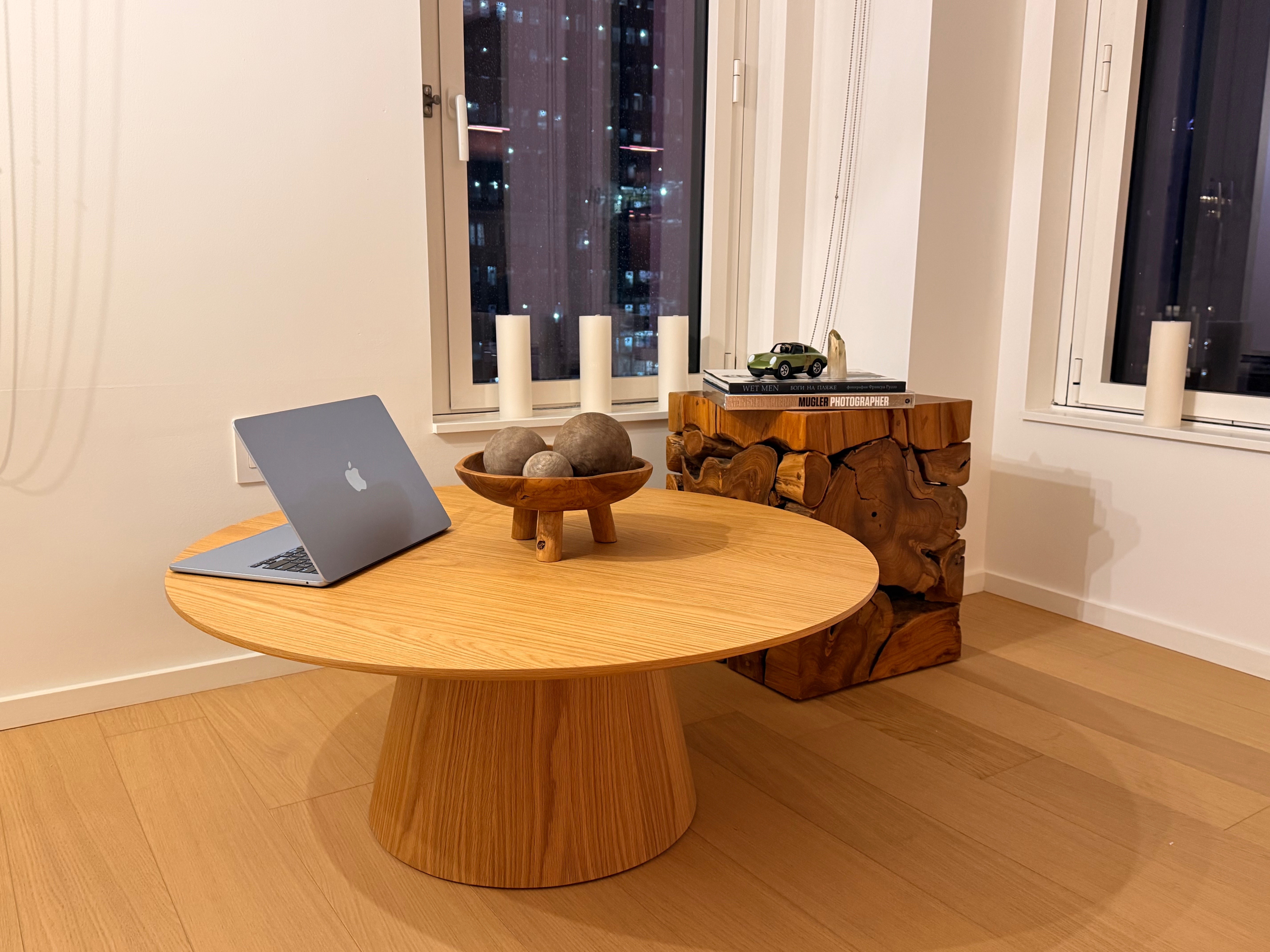 Solid Wood Organic Coffee Table