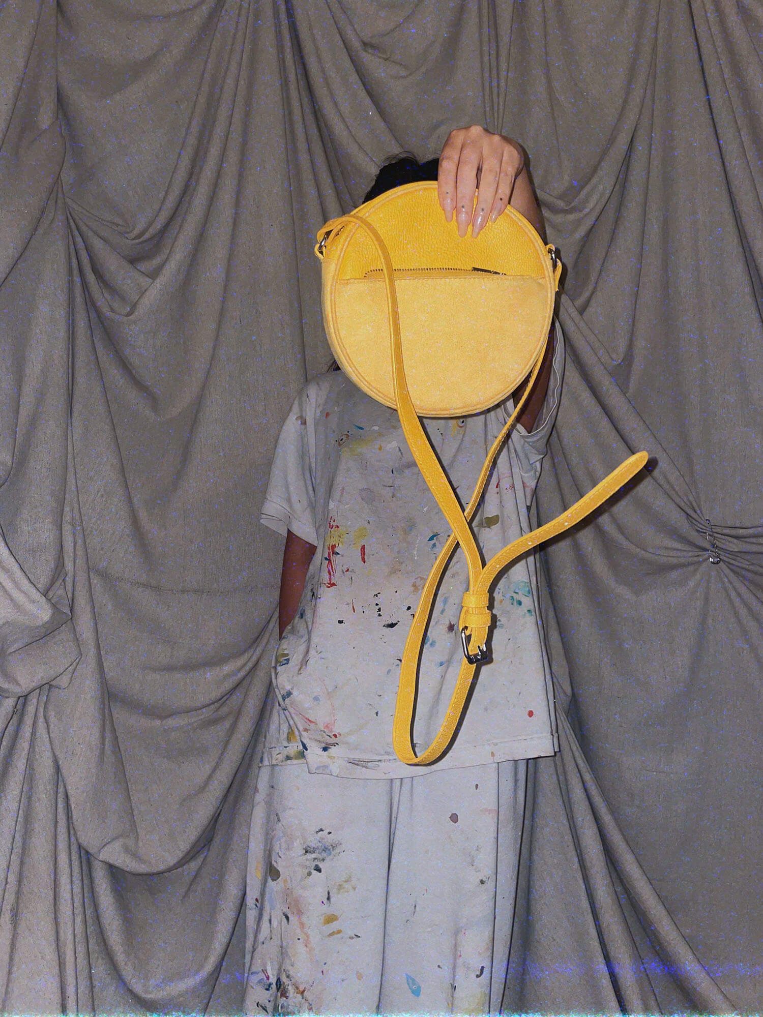 small yellow circle crossover purse bag - photo 3
