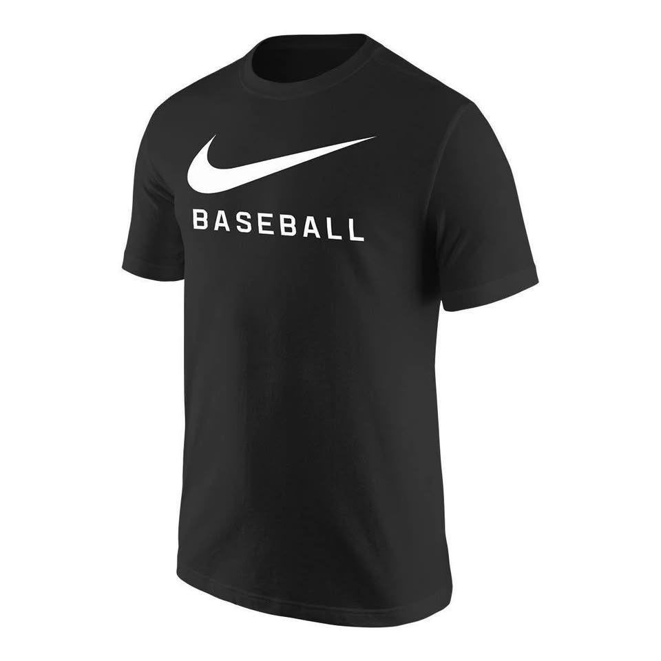 BRAND NEW men nike Nike baseball core cotton black shirt size XL