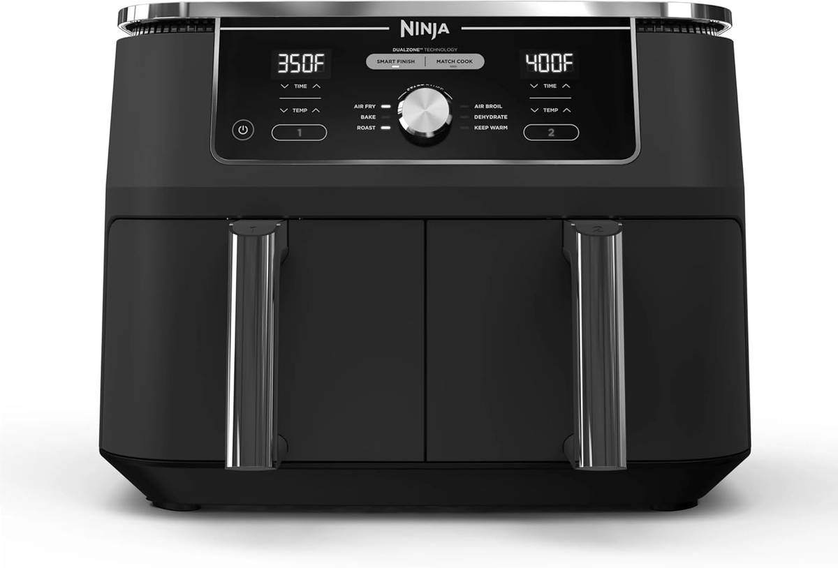 Ninja Foodi 4-in-1 Dual Zone Air Fryer - 9.46kg/10Qt - Black