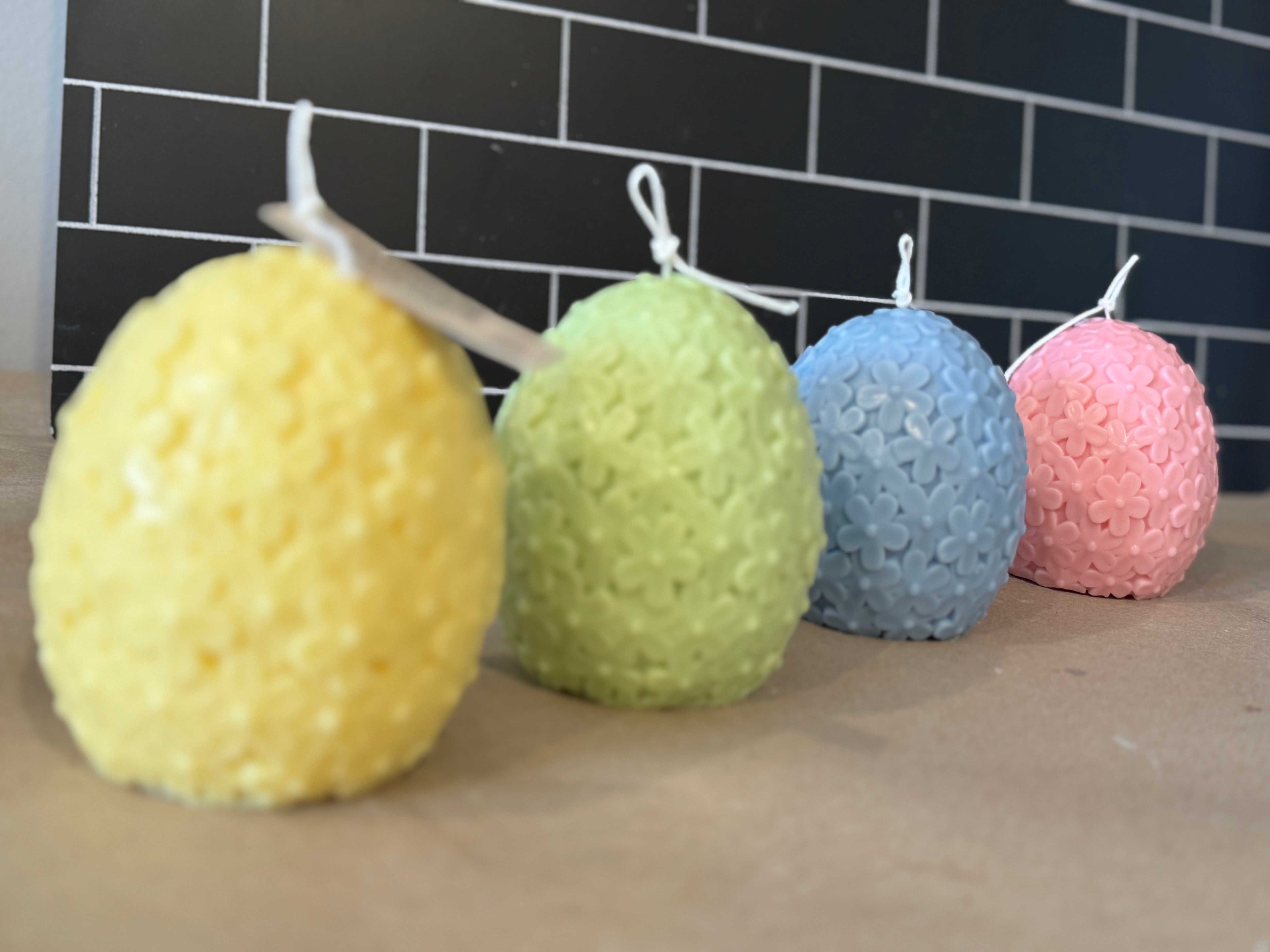 Easter Floral Egg Decorative Candles (Easter Collection) - photo 2