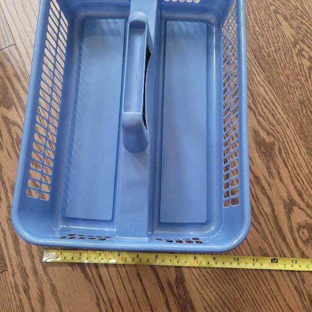 Blue Plastic Storage Basket - photo 3