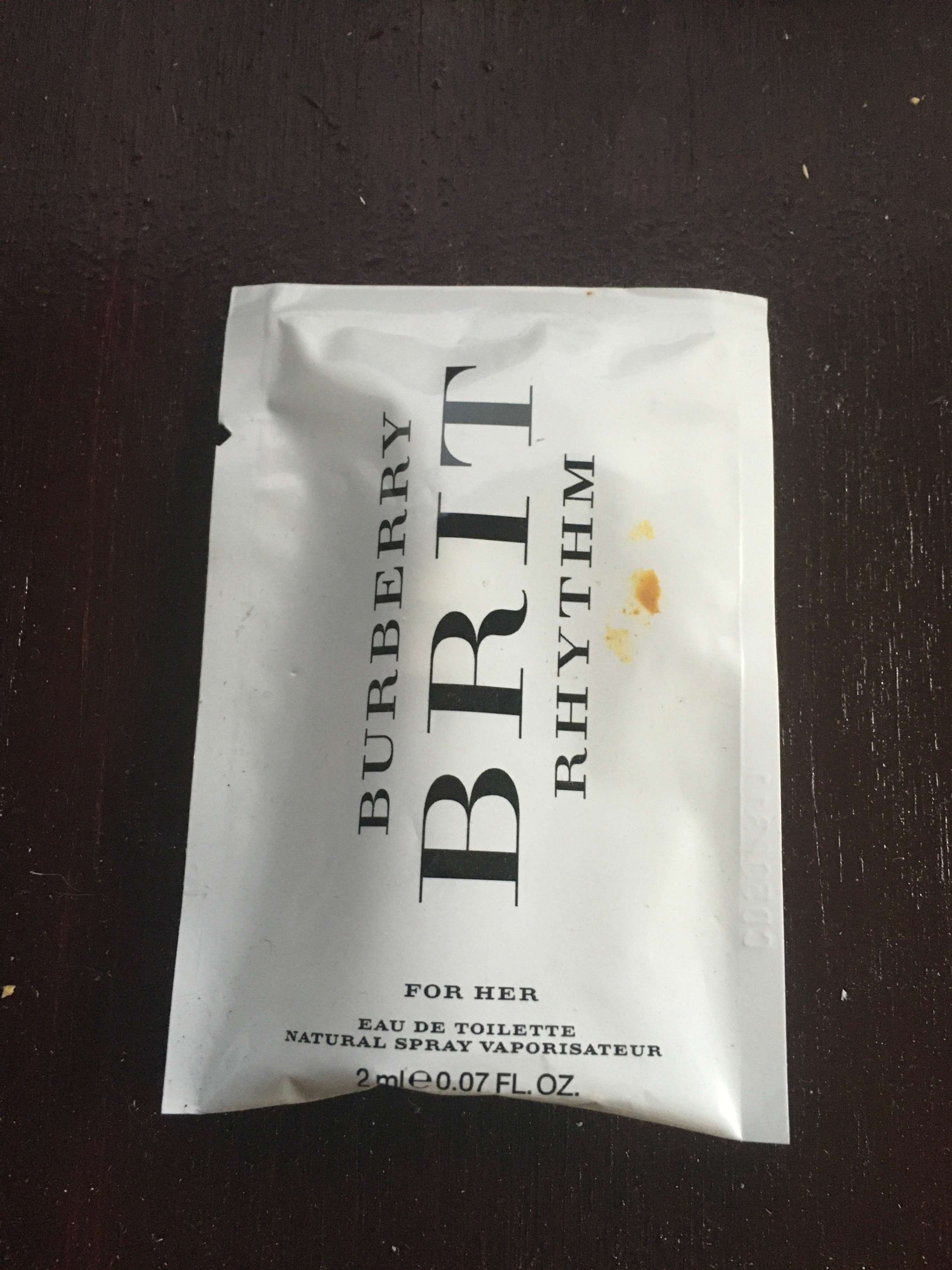 Burberry Brit Rhythm Eau de Toilette Sample