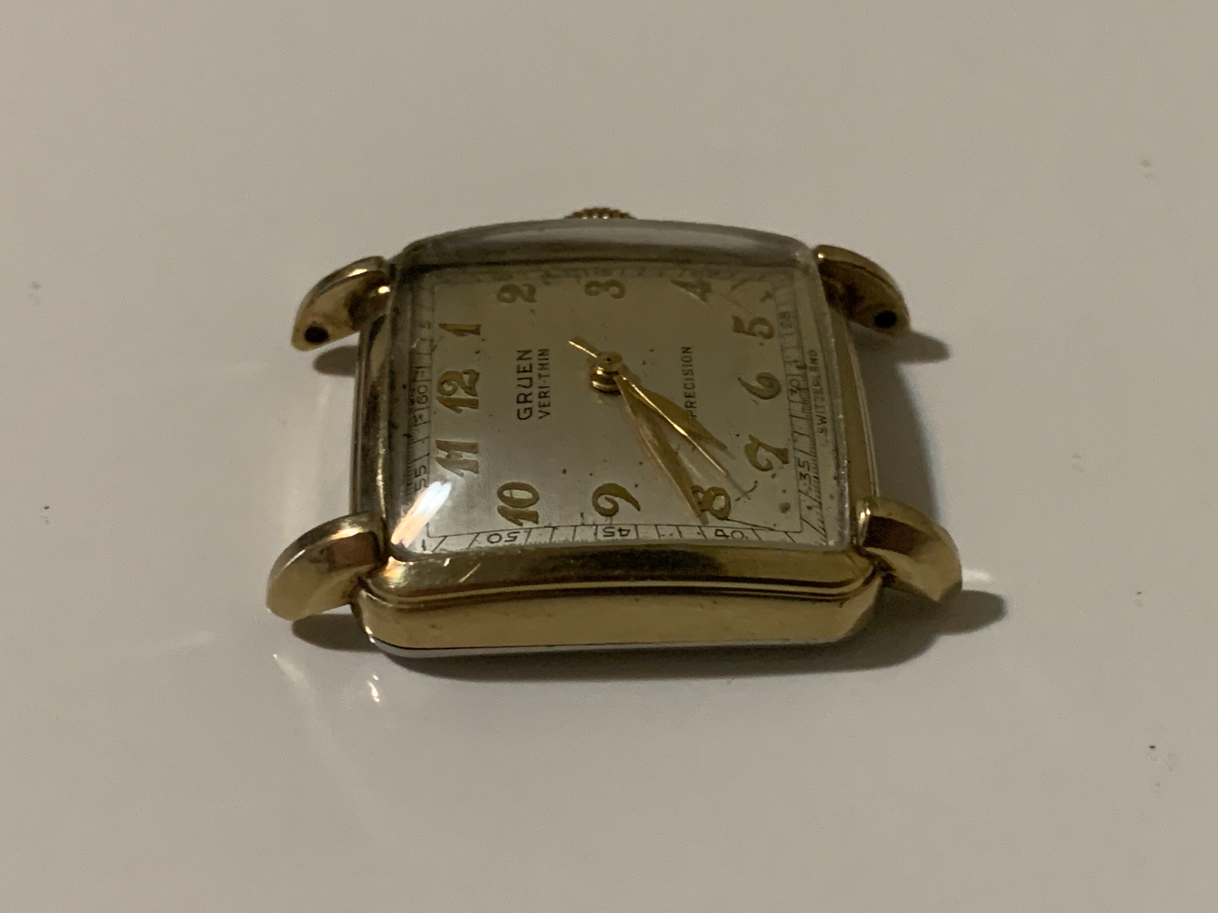 1950s GRUEN 425SS 10KGF Veri-Thin 17J Manual Watch For Repair - photo 3