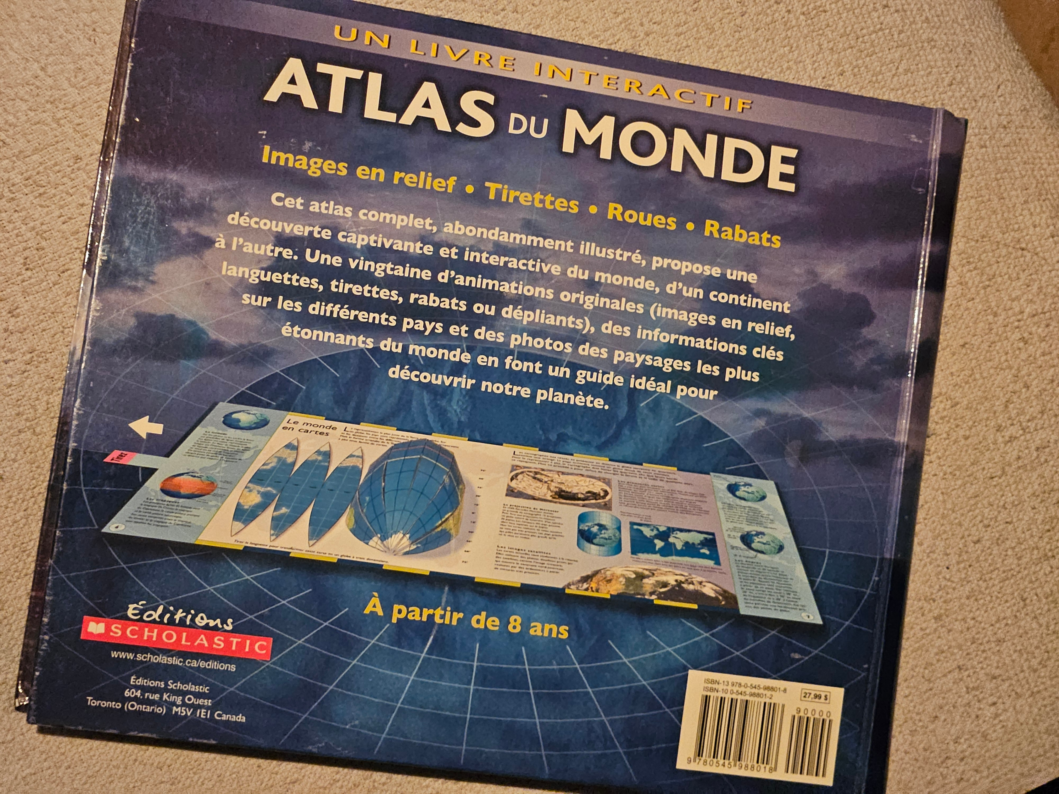 Scholastic - Un Livre Interactif Atlas du Monde - photo 2