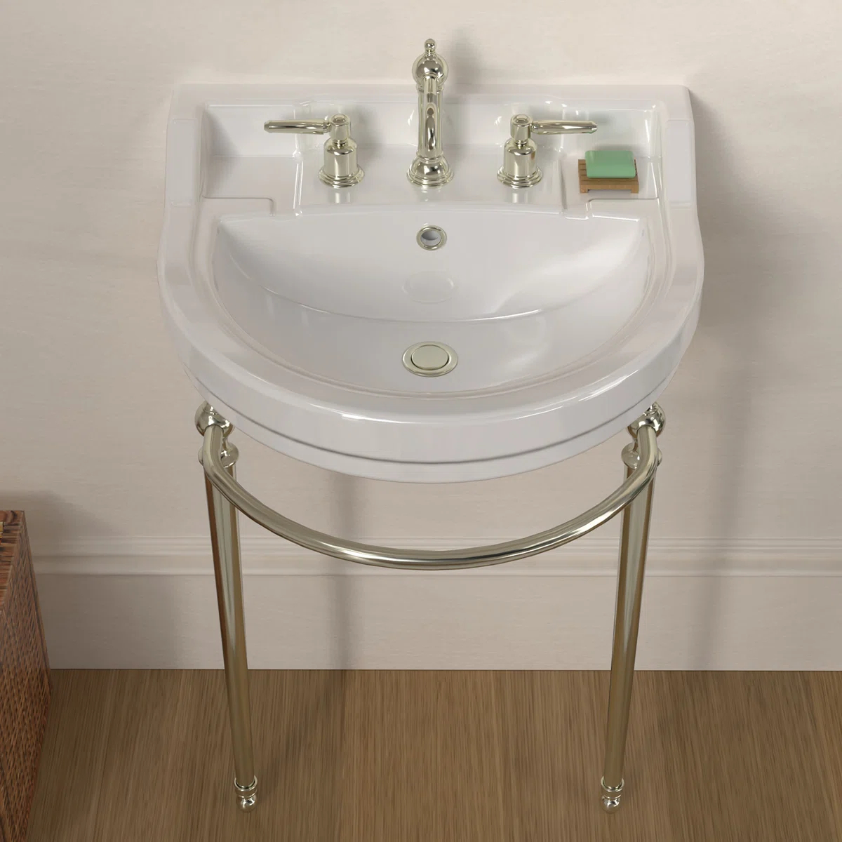 Whitehaus 22" Console with Semi-Circular Bowl - photo 2