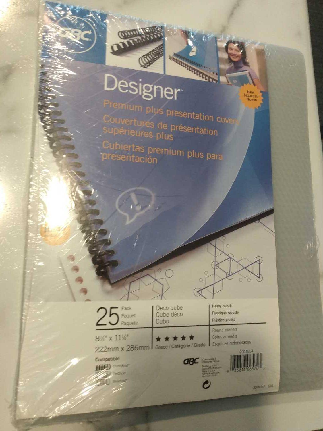Poly Presentation Covers, Round Corners, 25 Pack