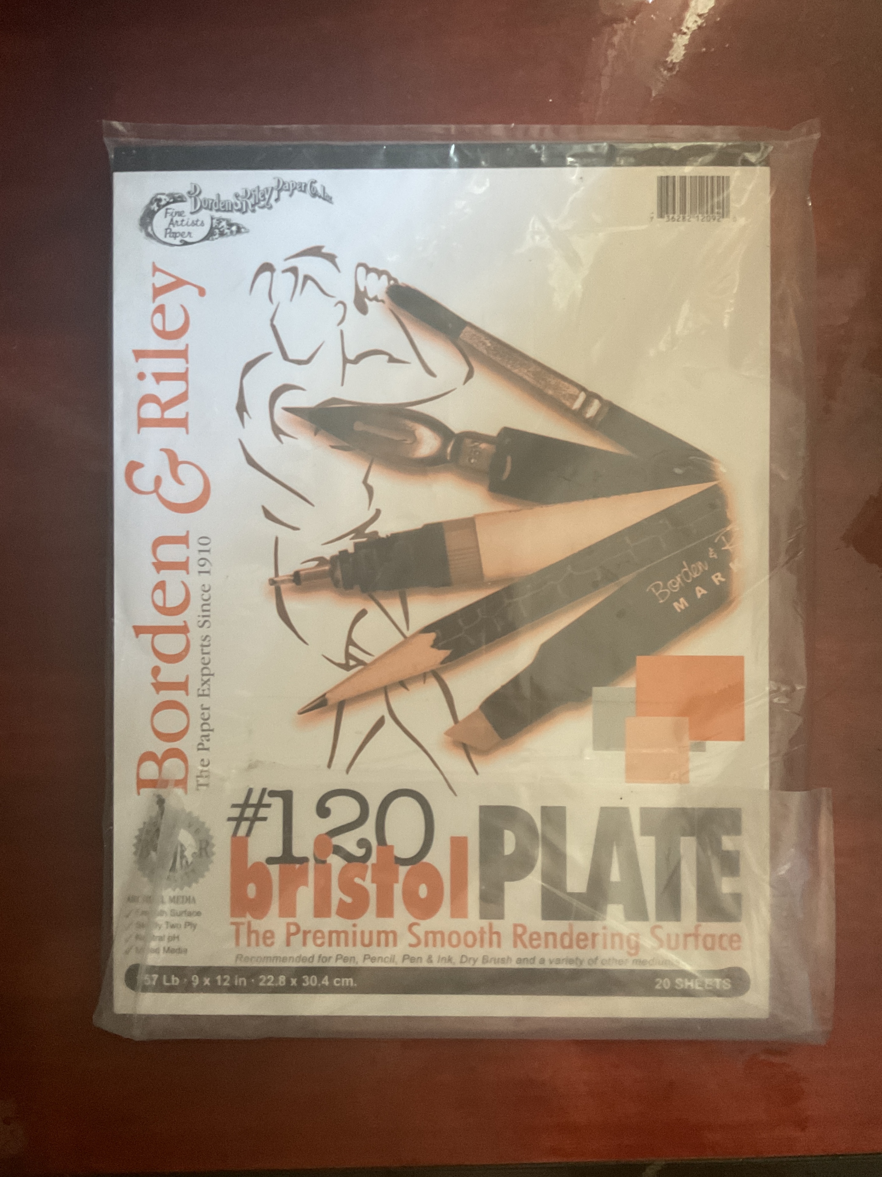 Borden & Riley #120 Bristol Plate Pad - New