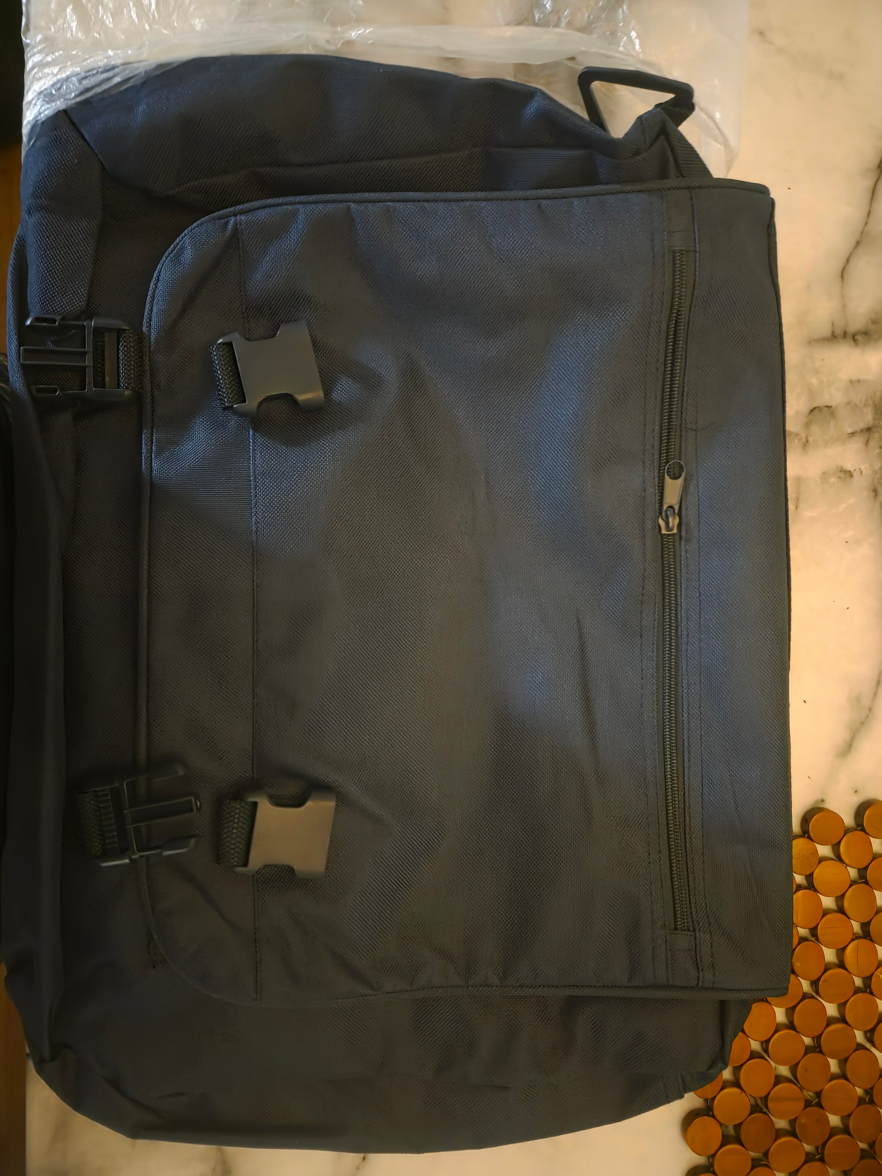 briefcase blue denim