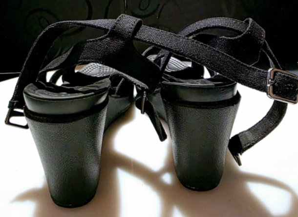 CROCS Black Wedge Sandals - photo 2