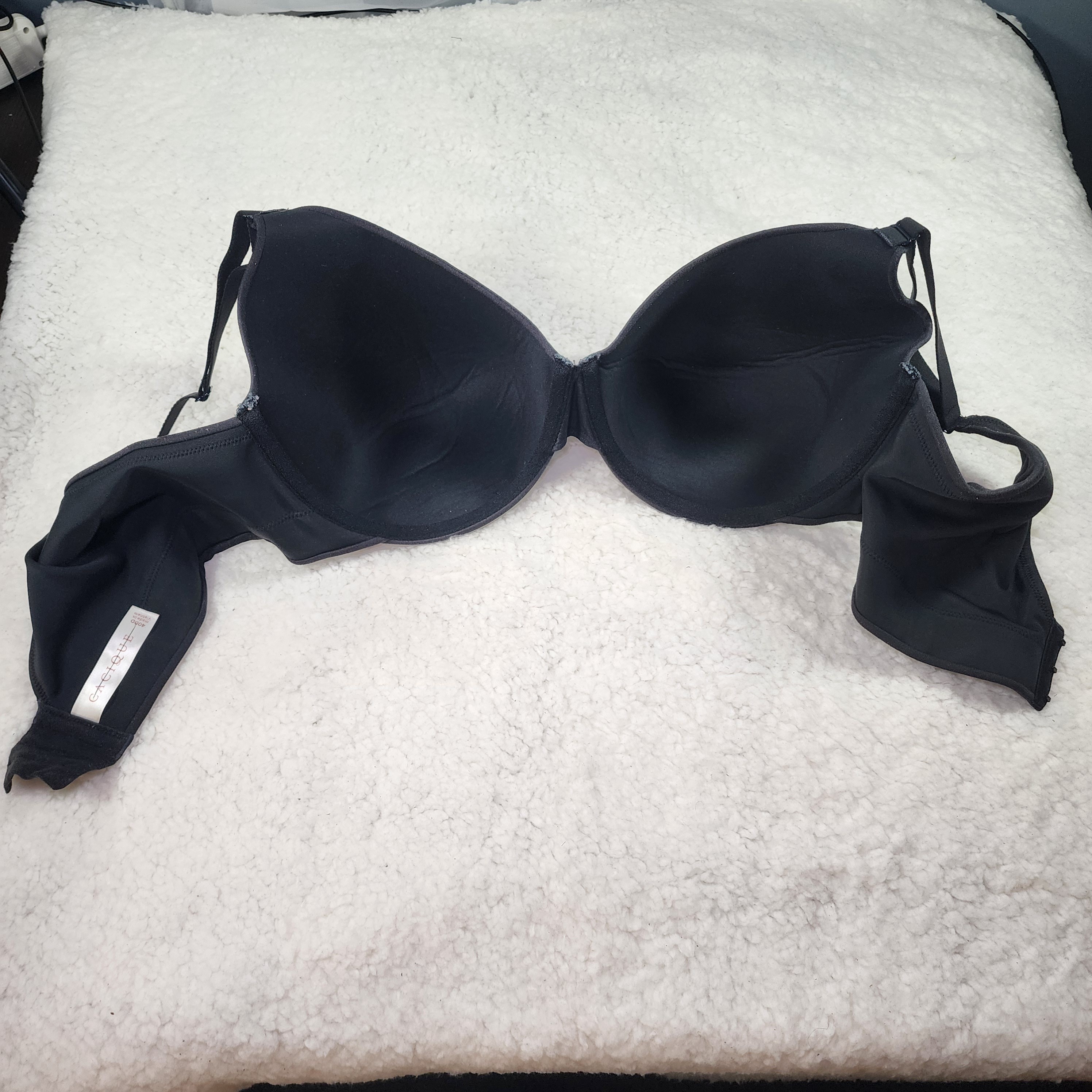 40DD Cacique Black Backsmoother Lightly Line Full Coverage Bra - photo 3