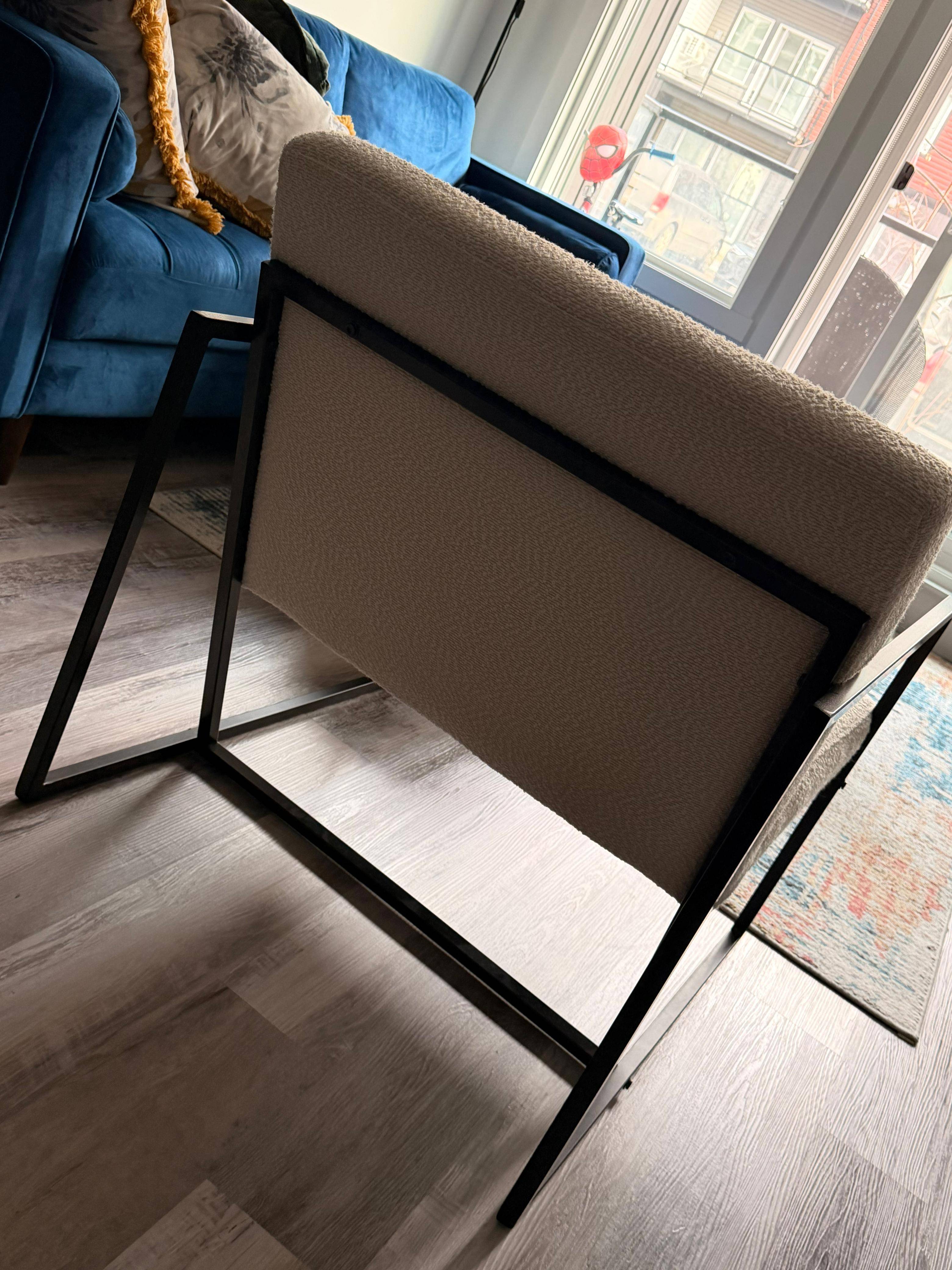 Modern Bouclé Accent Chair - photo 3