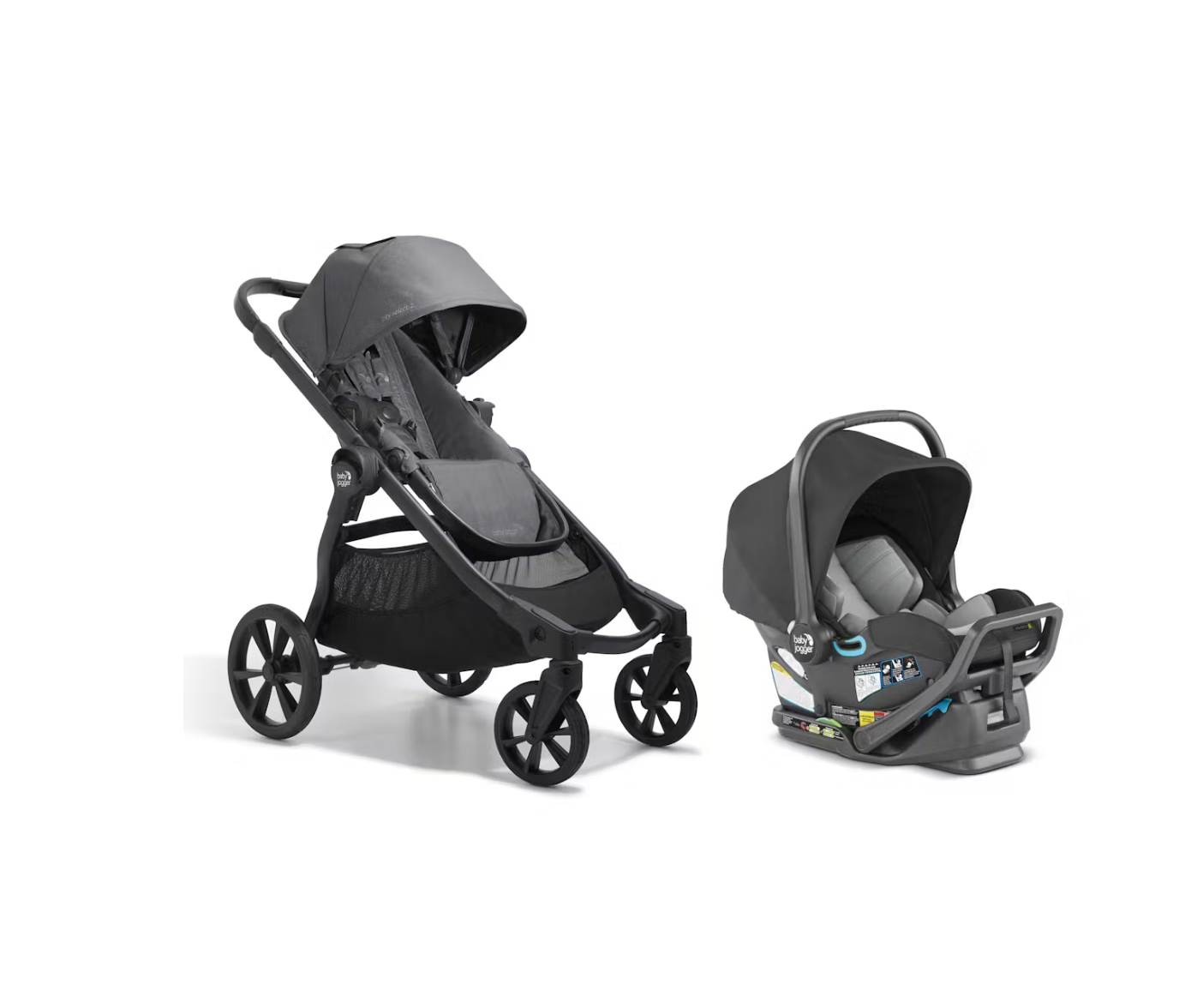 Baby Jogger City Select 2 Travel System – Radiant Slate