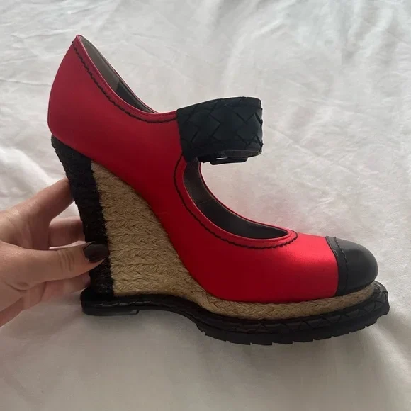 Women's Raffia Wedge Heel Espadrilles size 37 (6.5-7 US) - photo 4