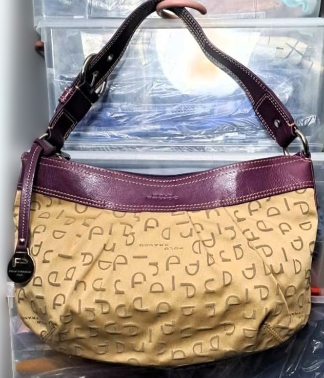 New Authentic Polo Franco Italy Monogram Bag Genuine Leather🥕