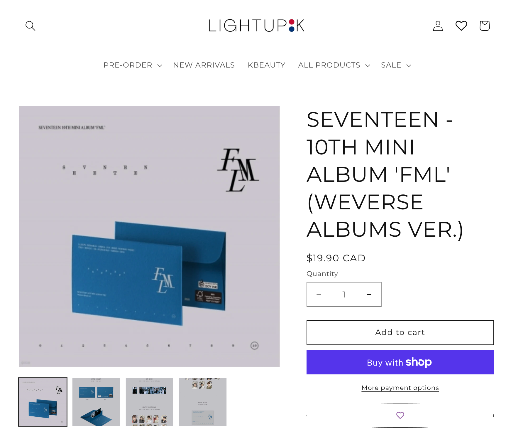 [WITH PCS] SEVENTEEN(SVT)- FML WEVERSE ALBUMS VER. Kpop - photo 3