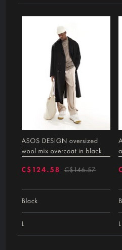 ASOS oversized wool mix overcoat in black - photo 2