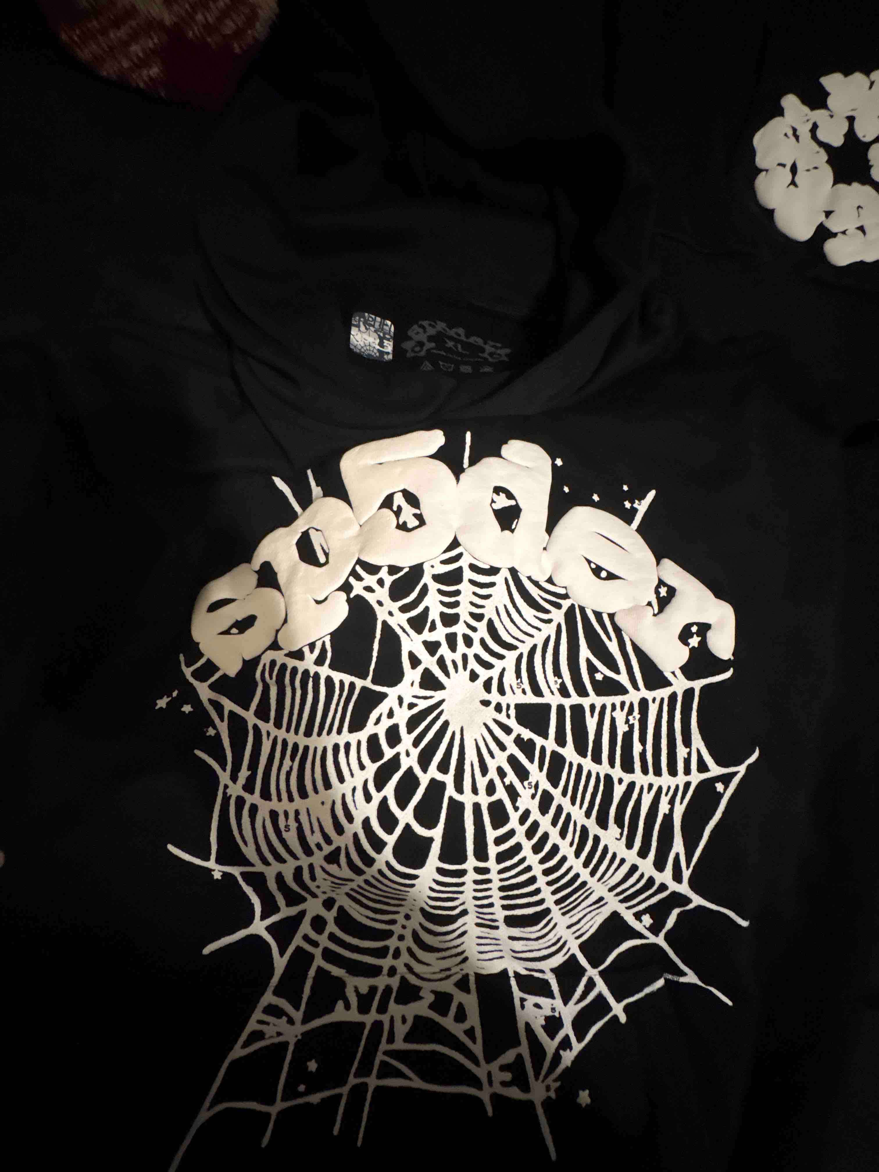 Black N White Sp5der Hoodie