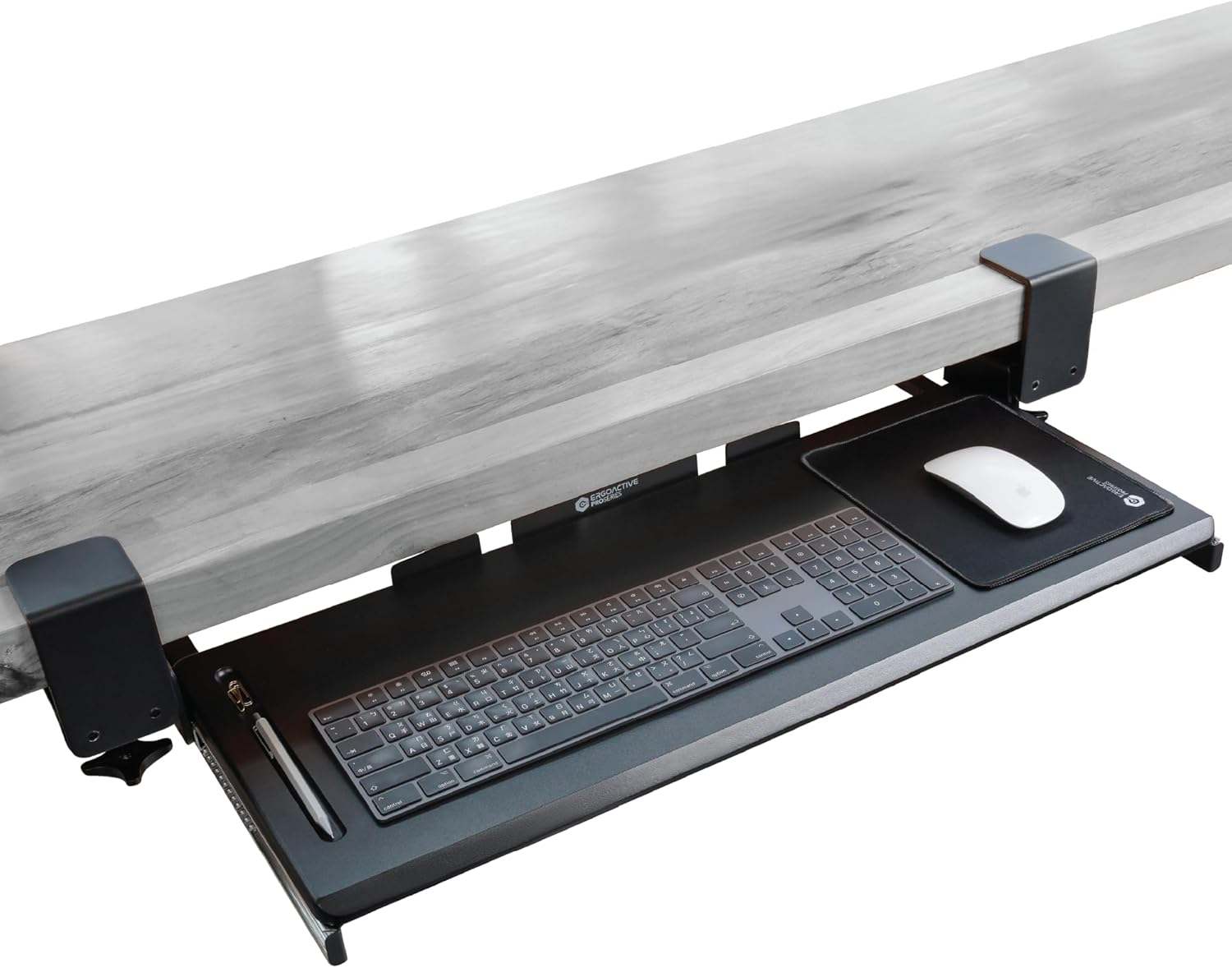 Under Desk Keyboard Tray, Clamp On Easy Install - photo 2