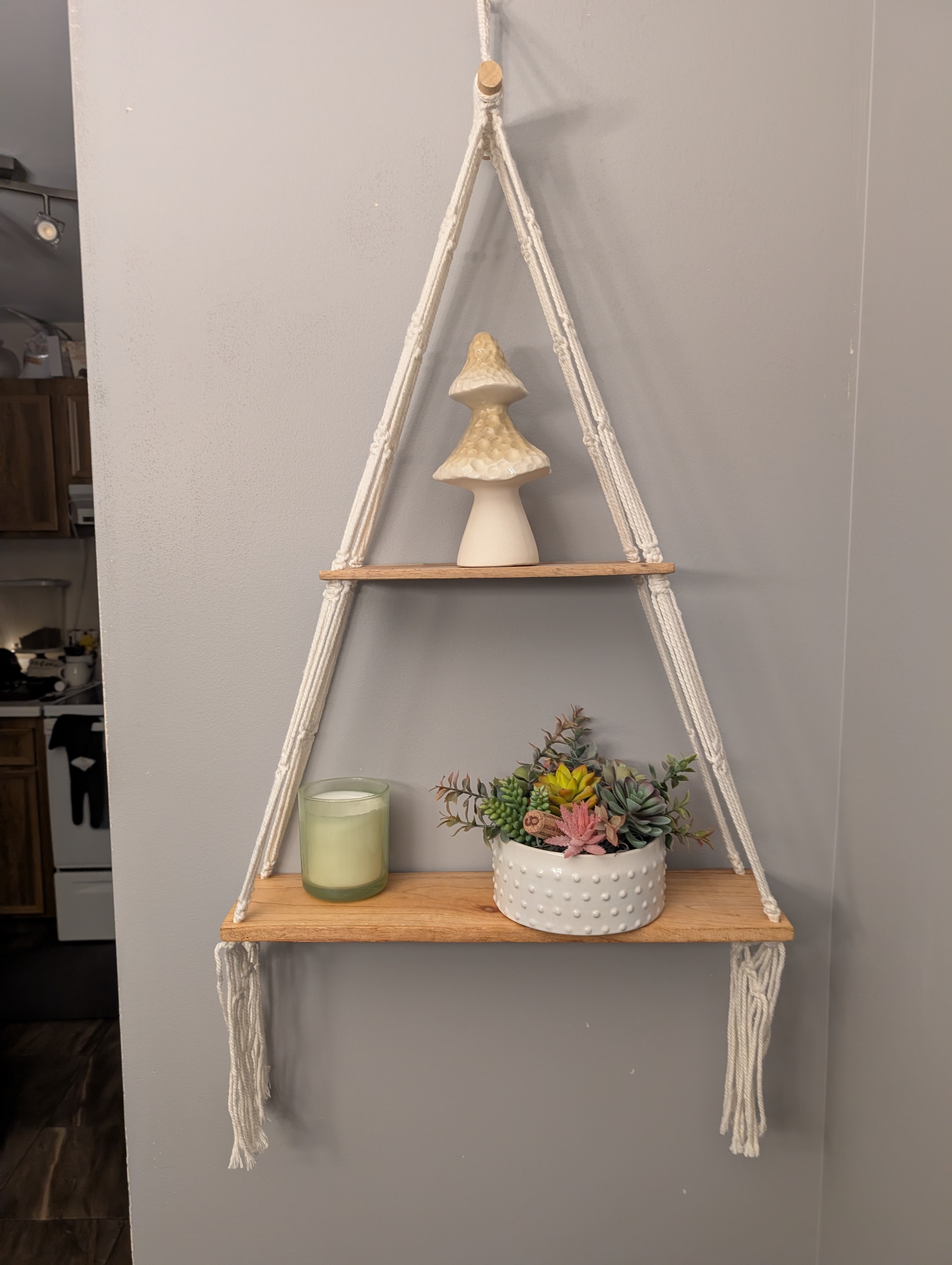 2 matching Macramé shelfs - photo 2