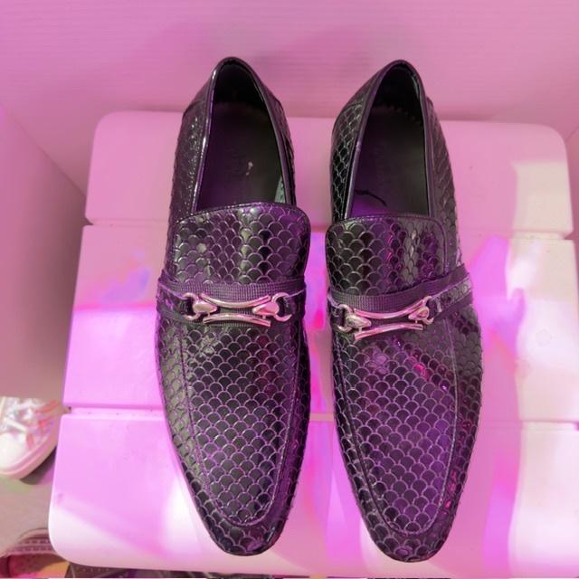 Men's Black Dress Loafers - photo 2