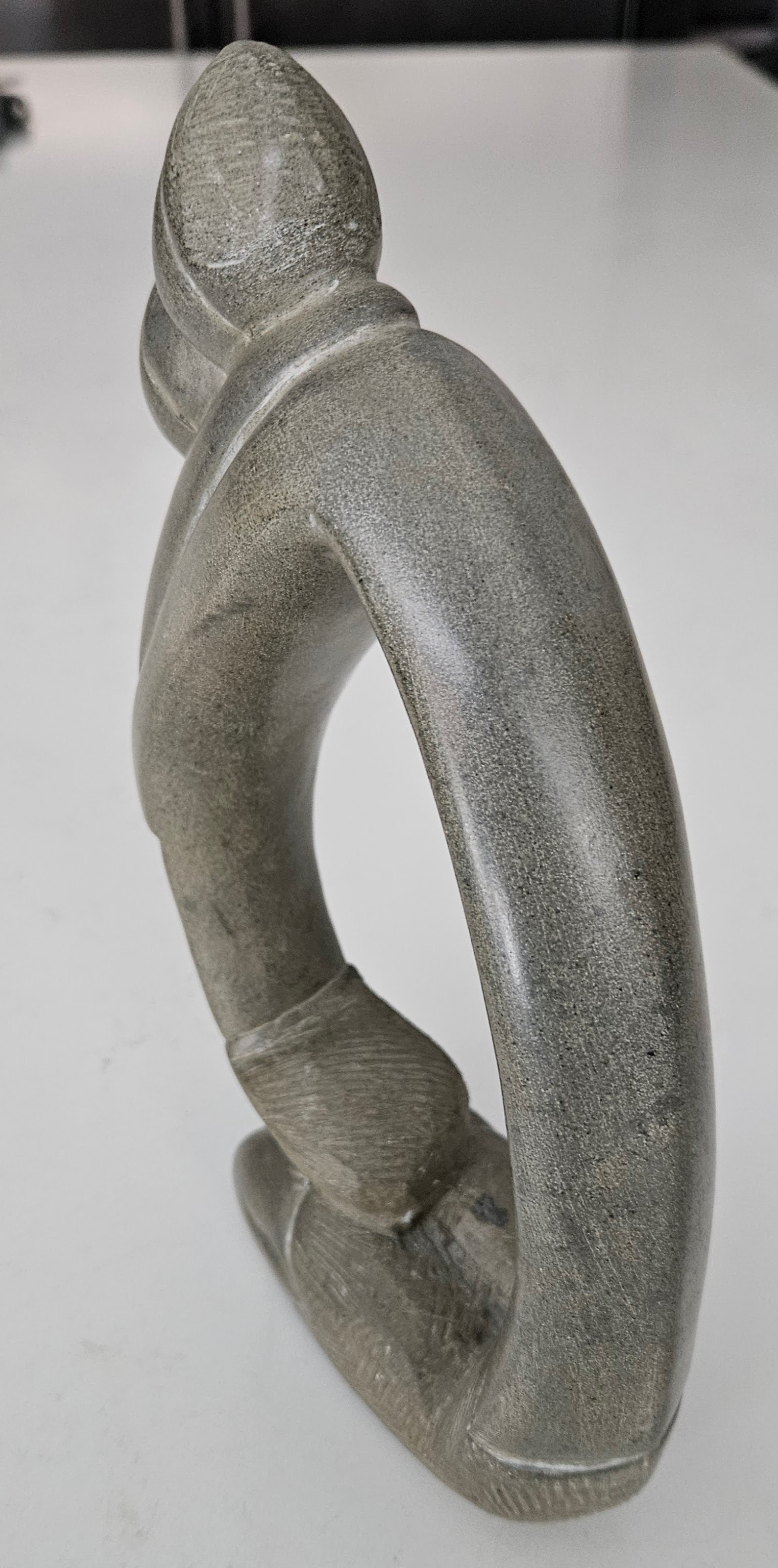 Stone Inuit Mother and Child Sculpture - photo 4