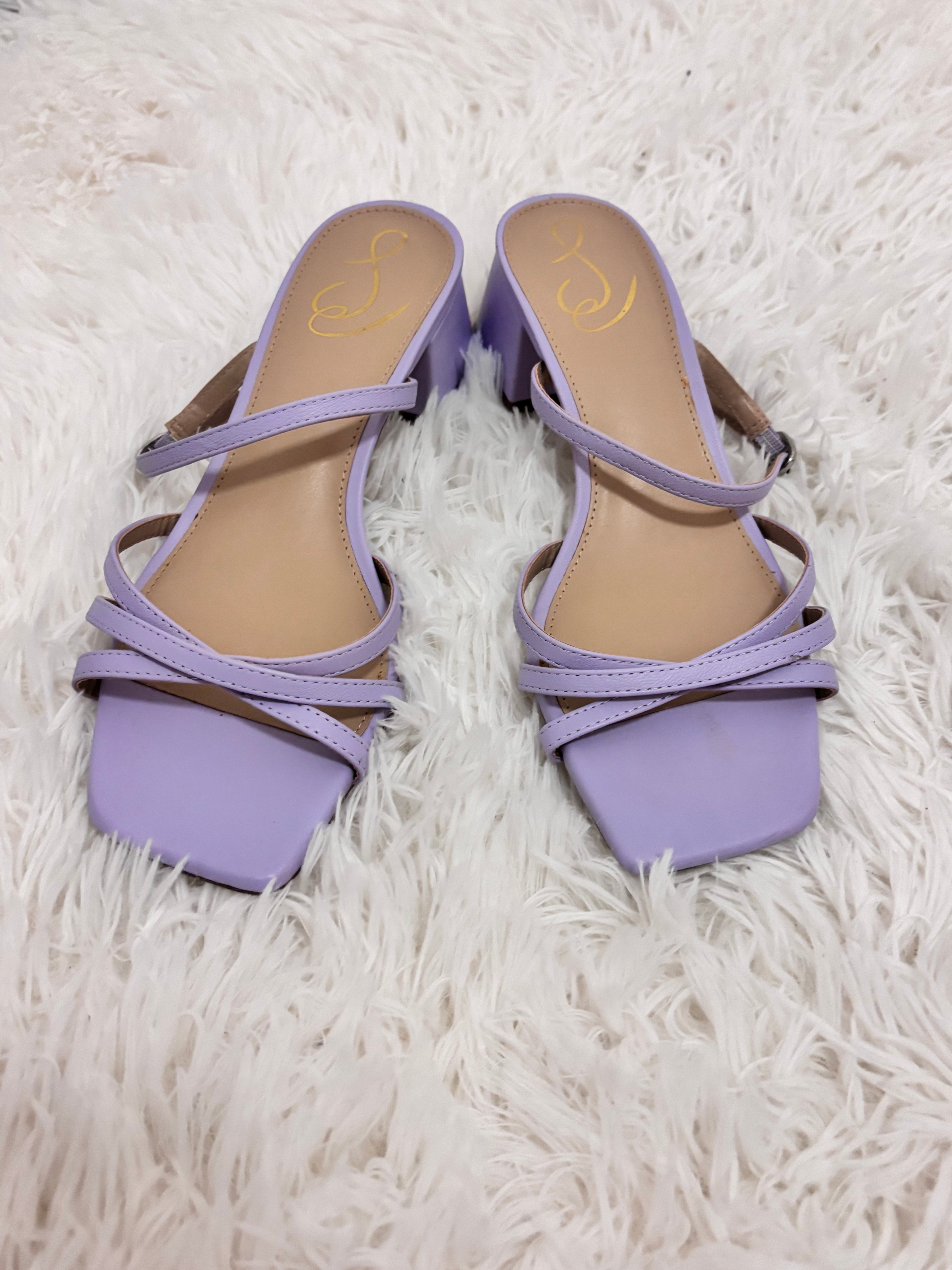 Sam Edelman Rachelle Strappy Heeled Mules Lavender Purple - photo 2