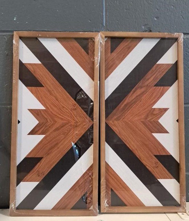 *New* Western Aztec Wall Decor, Wood Southwestern Wall Art