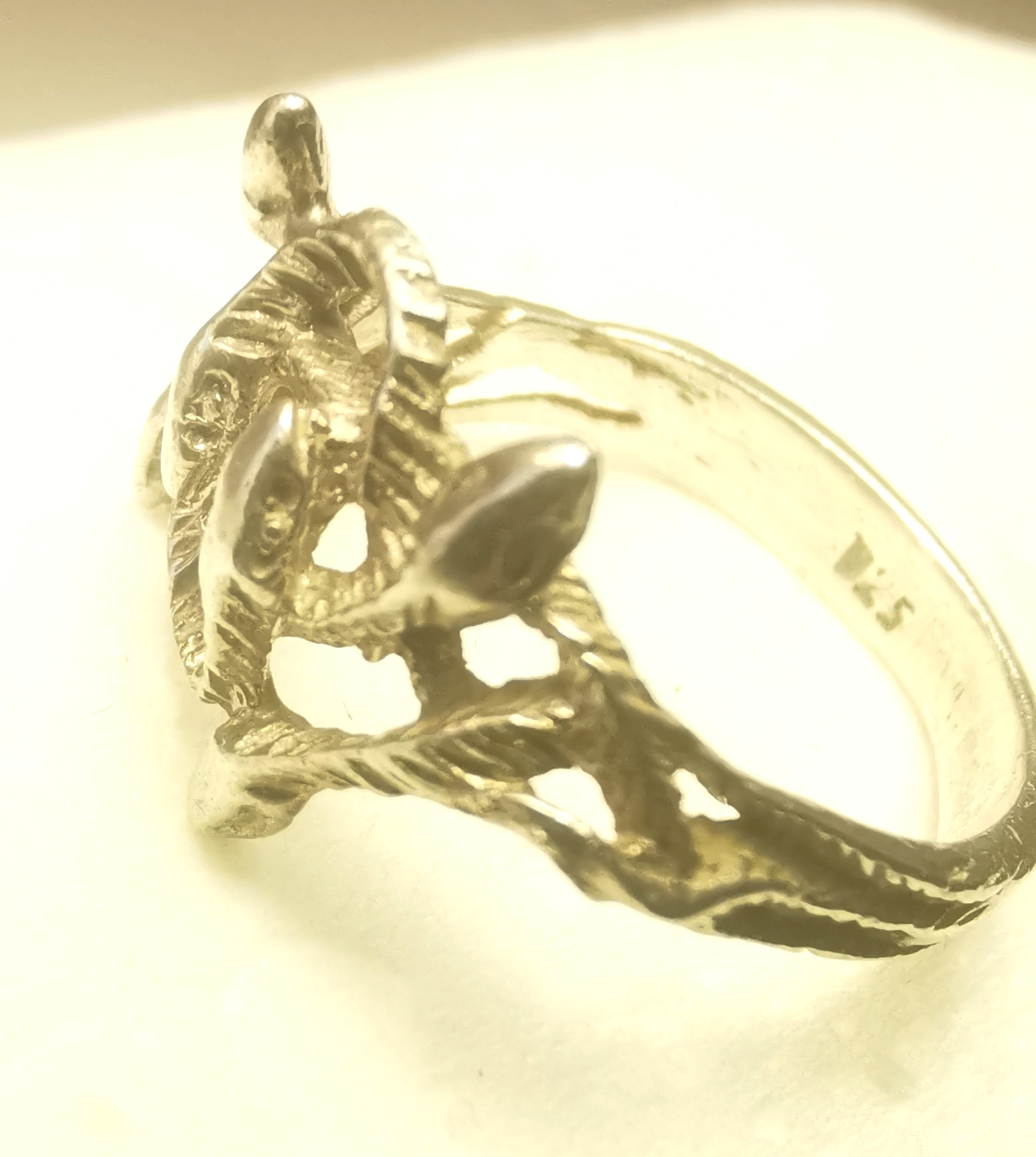 1980s Taxco Mexico Sterling Silver Multi-Head Snake Ring - 925 - photo 4